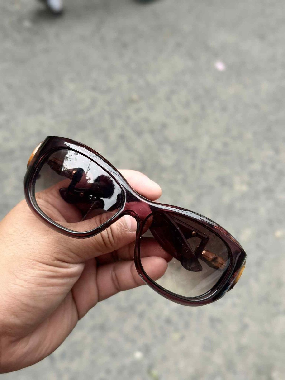 Gucci 90S Gucci GG Bamboo Horsebit Sunglasses Size ONE SIZE - 2 Thumbnail