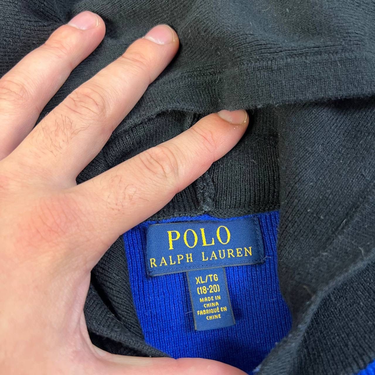 Polo Ralph Lauren Polo Ralph Lauren Big Logo Luxury Knit Hoodie Size US S / EU 44-46 / 1 - 5 Thumbnail