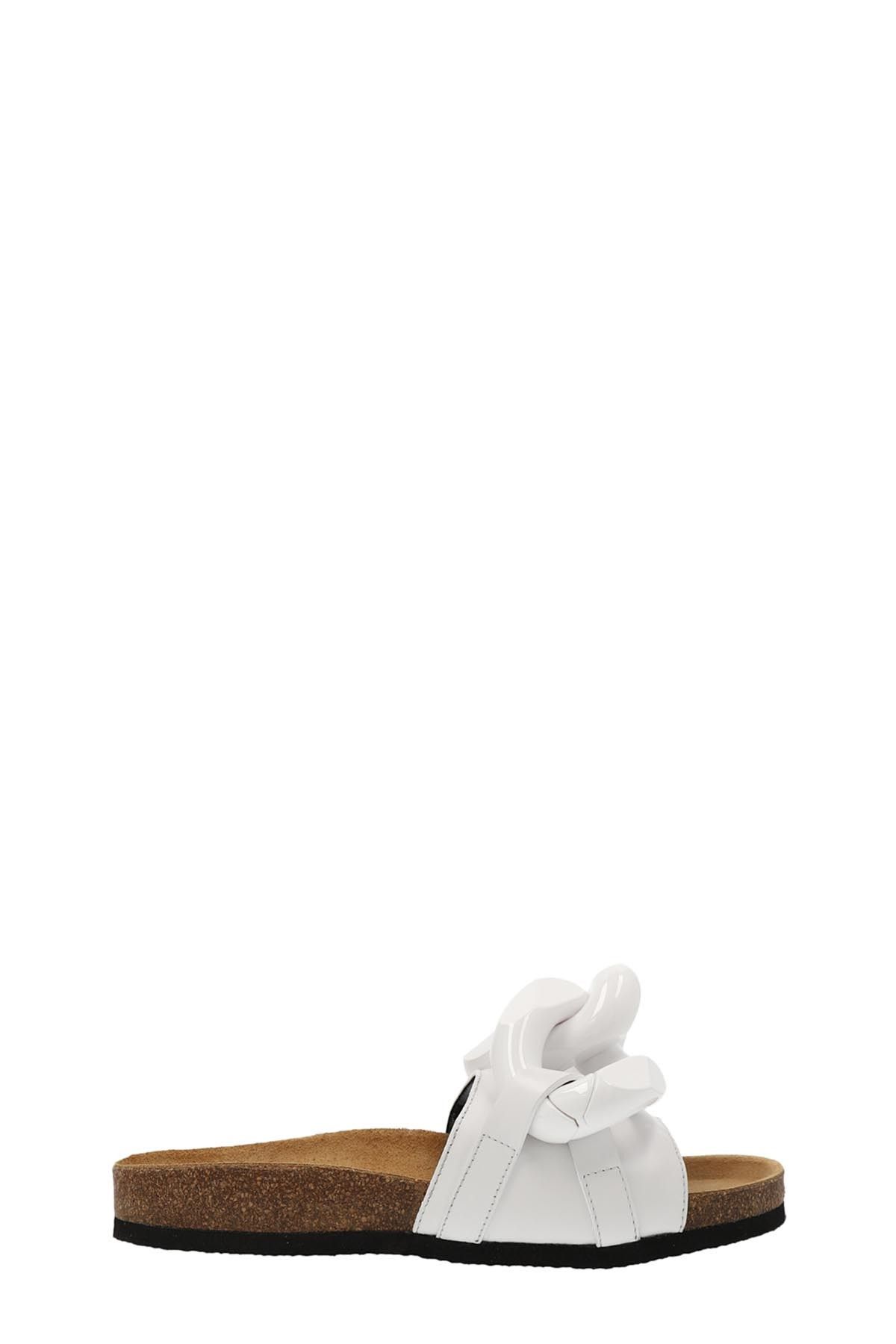 image of J W Anderson 'chain' Slides in White, Women's (Size 7)