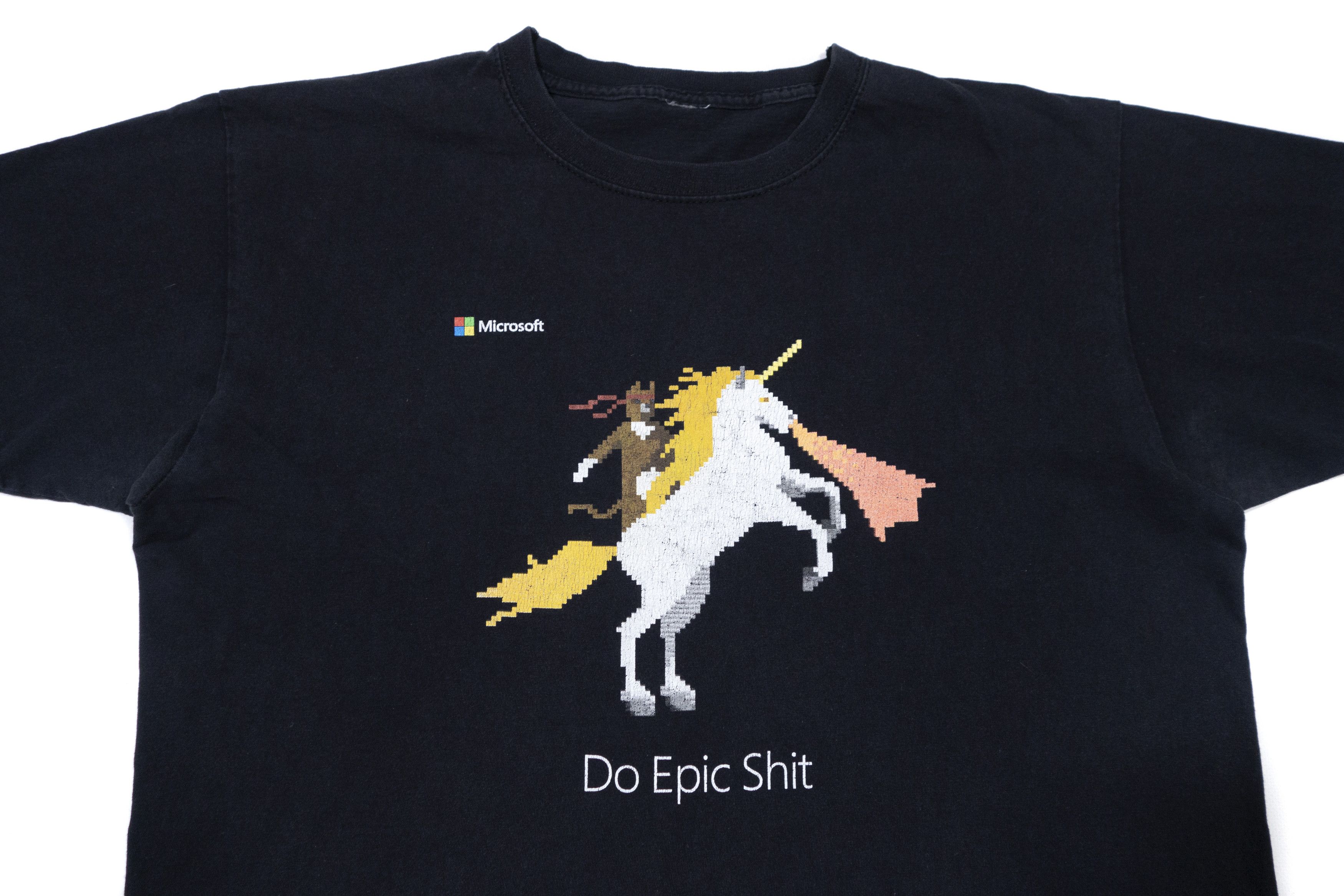 Microsoft 90S "Do Epic Shit" Pixel Art T-Shirt Size US M / EU 48-50 / 2 - 3 Thumbnail