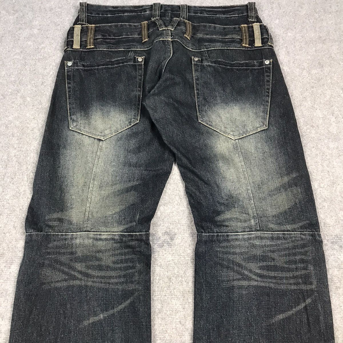 If Six Was Nine × Japanese Brand × Le Grande Bleu (L.G.B.) DOUBLE WAIST JAPANESE STYLE ALDELIO DENIM PANTS Size US 32 / EU 48 - 9 Thumbnail