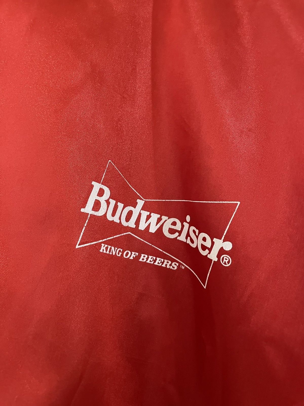 Budweiser × Vintage Budweiser varsity satin jacket lightweight Size US XL / EU 56 / 4 - 3 Thumbnail