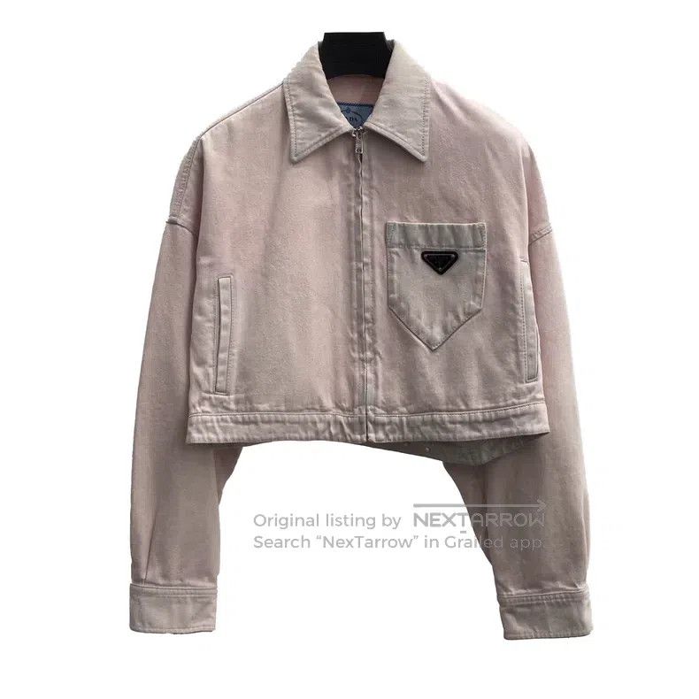 Prada Prada Pink old denim jacket Size XS / US 0-2 / IT 36-38 - 1 Thumbnail