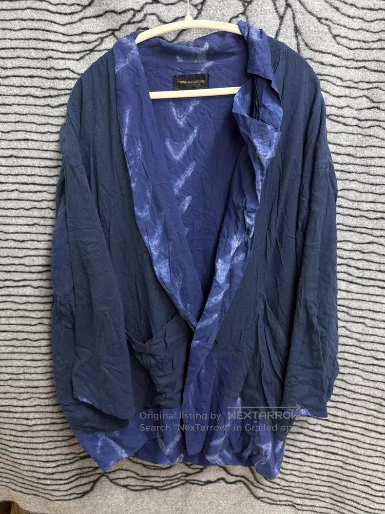 Comme des Garcons Comme des Garcons Dyed Cotton Asymmetrical Collar Jacket Size S / US 4 / IT 40 - 1 Thumbnail