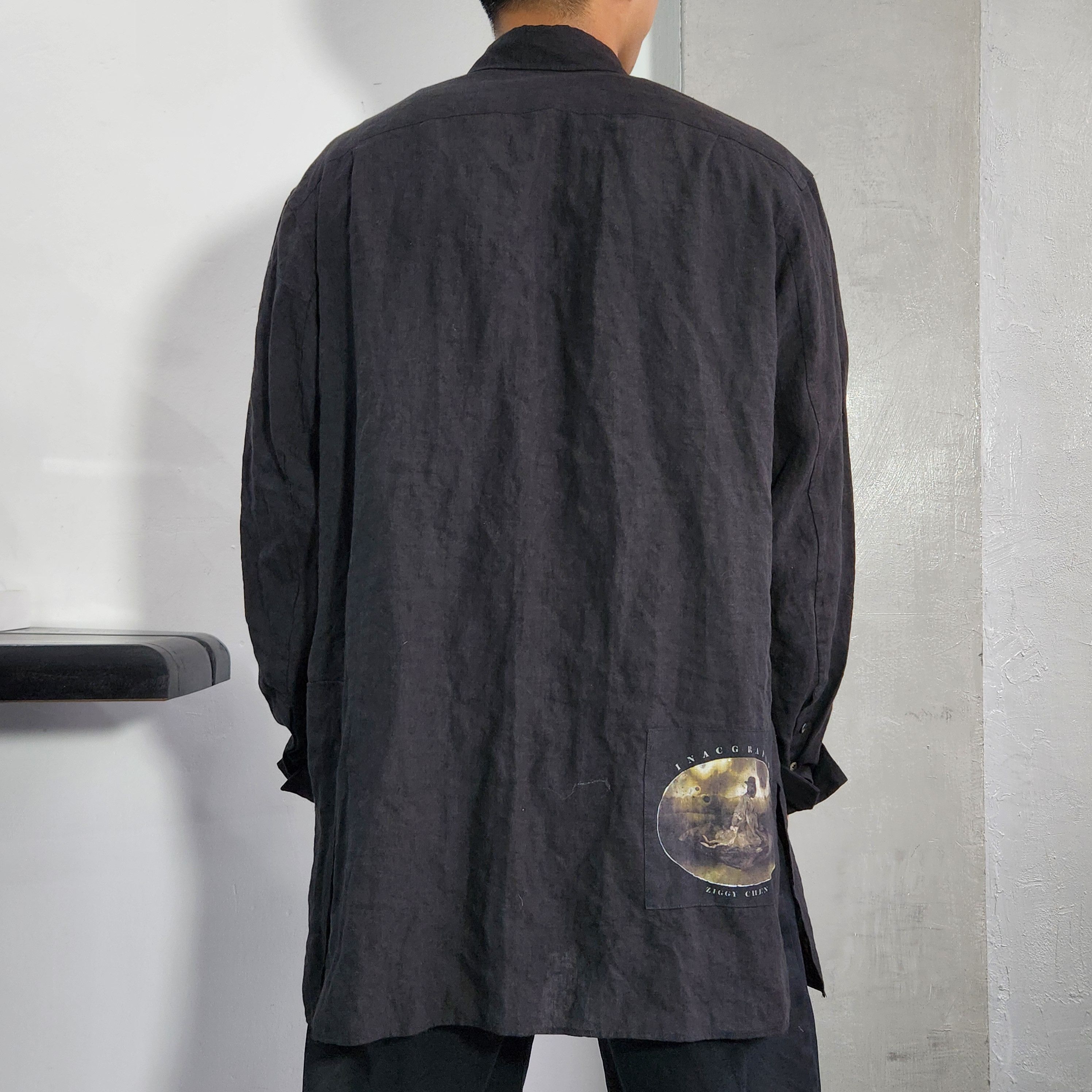 Ziggy Chen Ziggy Chen SS2022 Assemble patchworks cupro shirt Size US M / EU 48-50 / 2 - 3 Thumbnail
