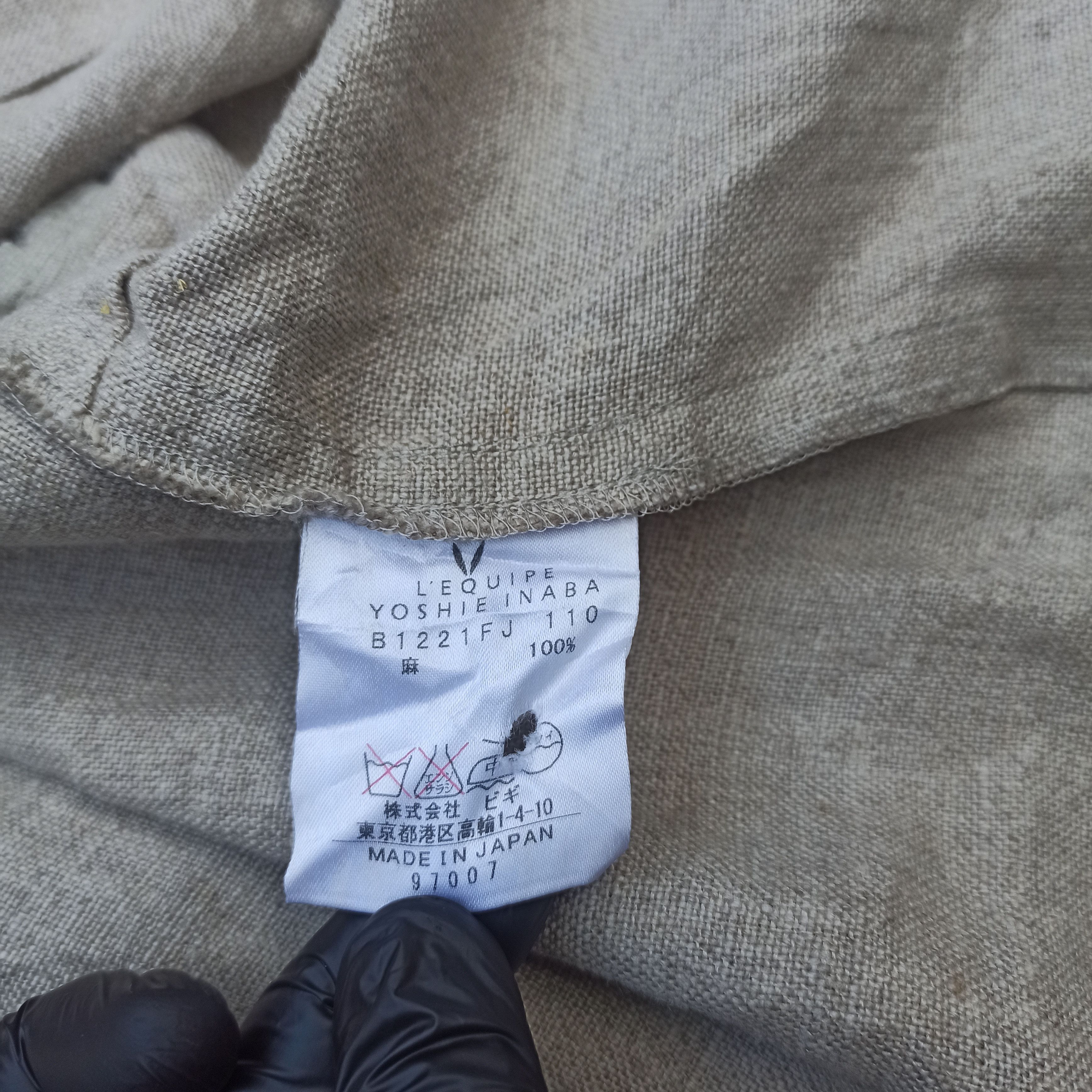 Japanese Brand L'equipe yoshie inaba designer hands stitch hemp Size M / US 6-8 / IT 42-44 - 6 Thumbnail