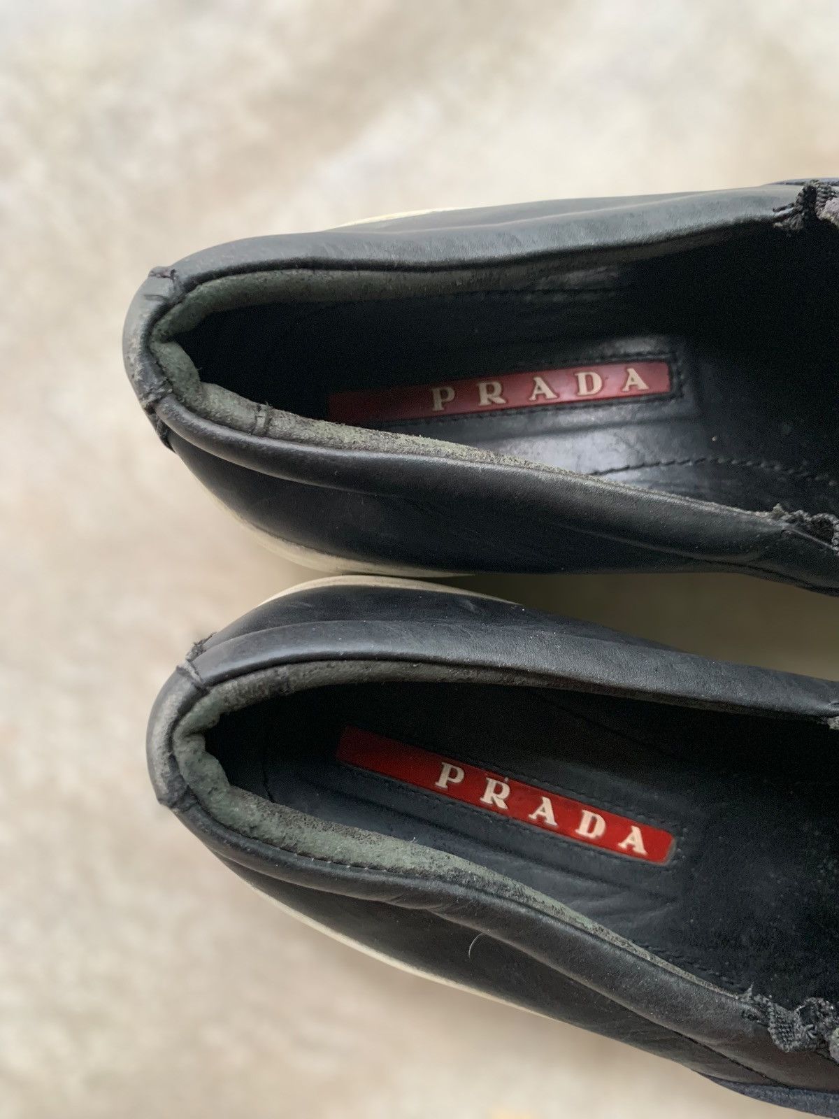 Prada Black Suede Prada Slip On Sneakers Size US 6 / EU 39 - 18 Thumbnail