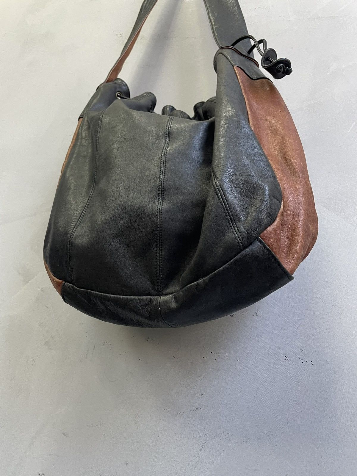 KMRii Avant garde leather messenger bag y2k kmrii style hype Size 40 - 11 Thumbnail