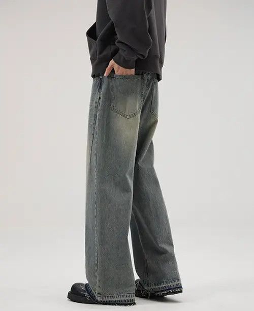 VIBE American retro wide-leg loose flared retro straight jeans Size US 32 / EU 48 - 3 Thumbnail