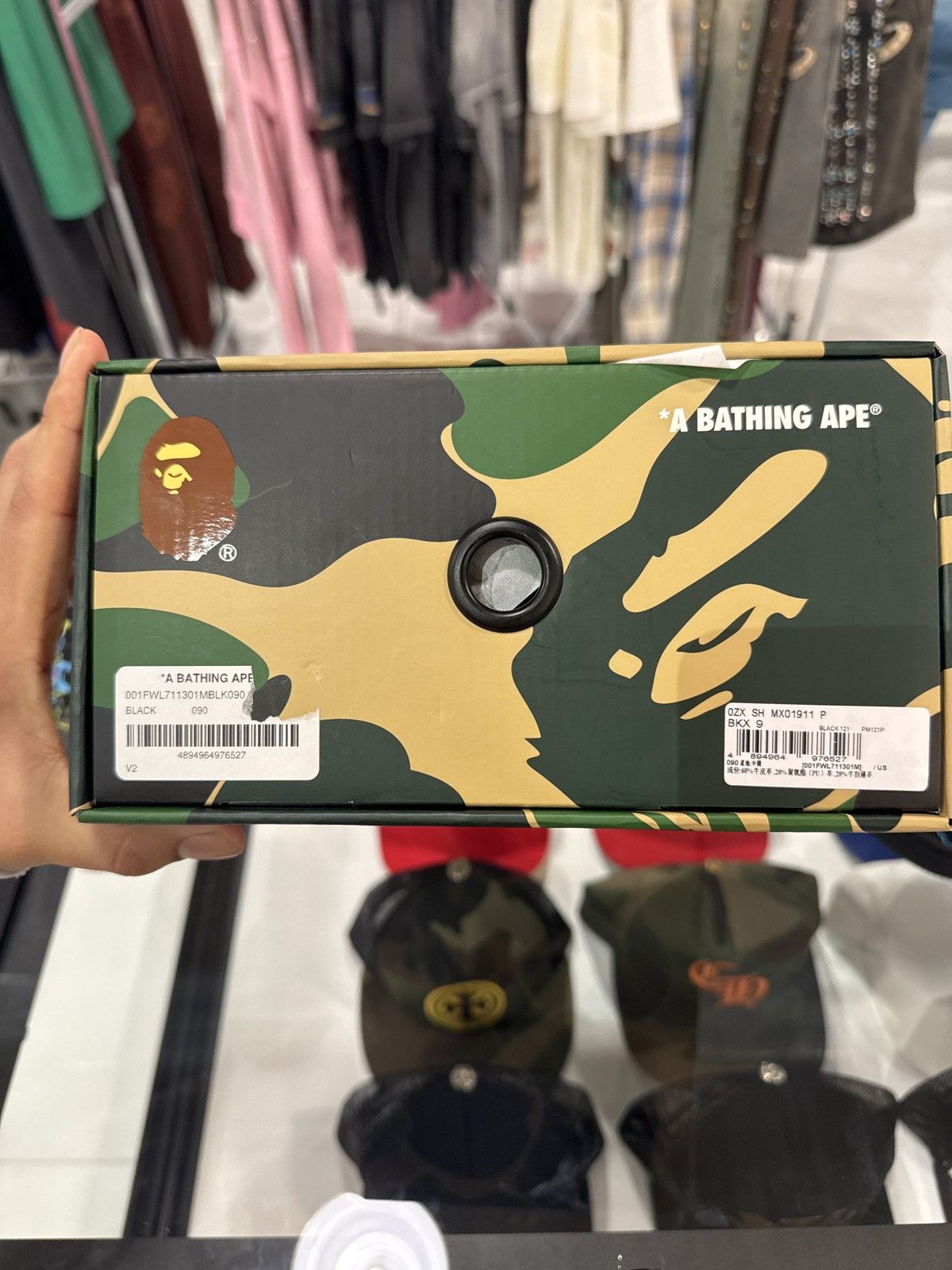 Bape Bape Complexcon Black/Multi Color Bapestas Size US 9 / EU 42 - 6 Thumbnail