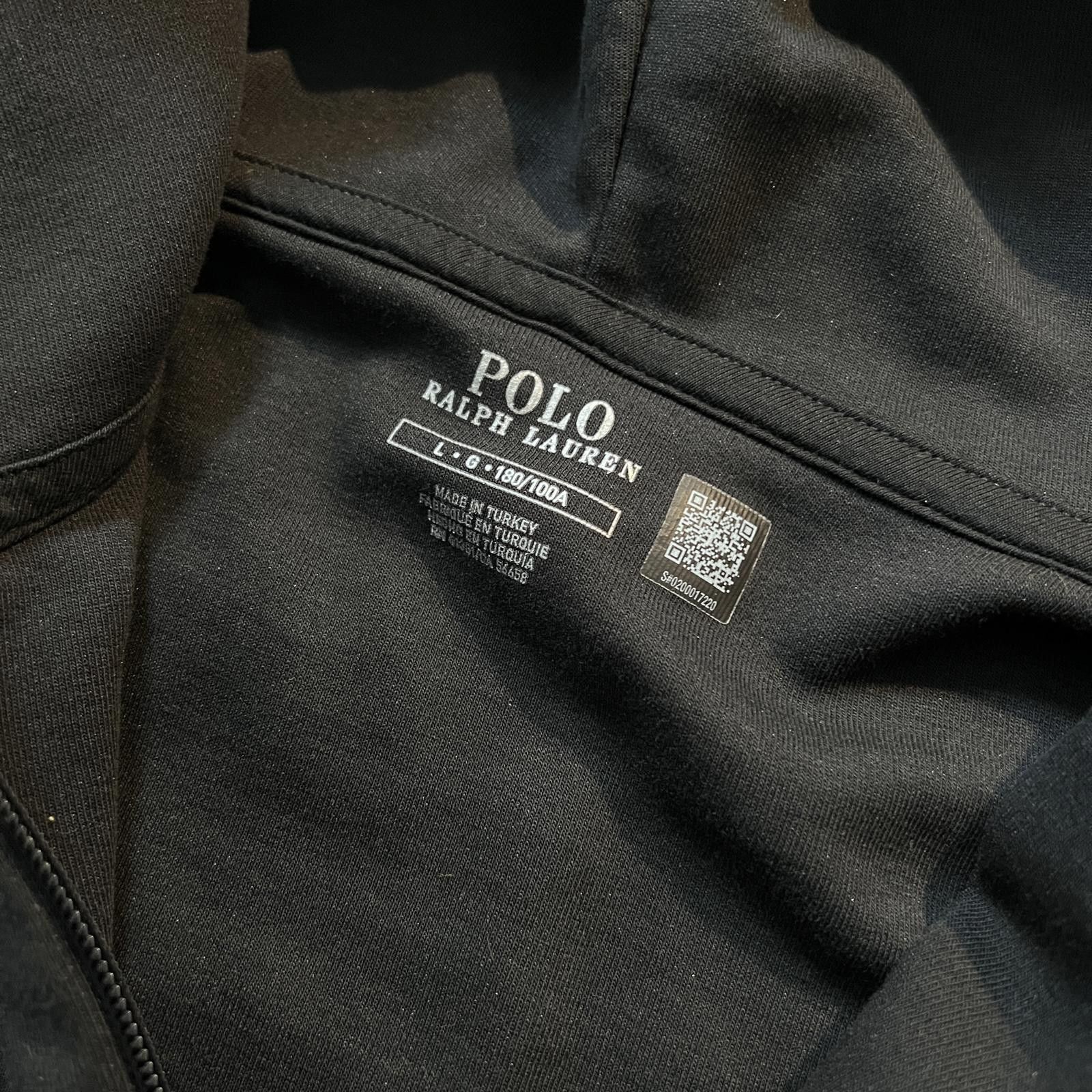 Polo Ralph Lauren Polo Ralph Lauren Full Zip Black Cotton Hoodie Size US L / EU 52-54 / 3 - 3 Thumbnail
