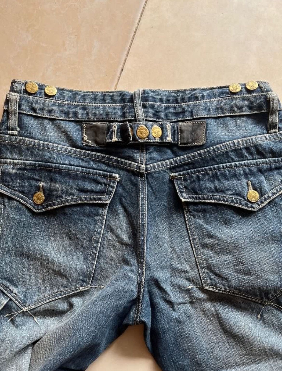 PPFM PPFM Double Waist Carpenter Denim Pants Size US 32 / EU 48 - 5 Thumbnail
