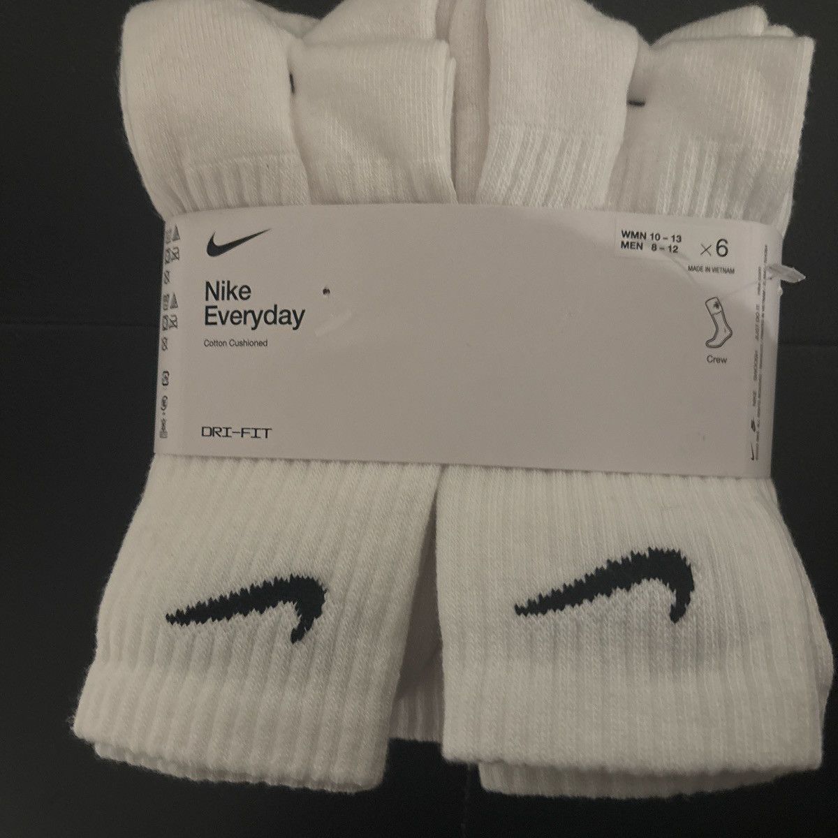 Nike Nike Men's Everyday Plus Cushion Training Crew Socks 6 Pack Size 30 - 1 Thumbnail