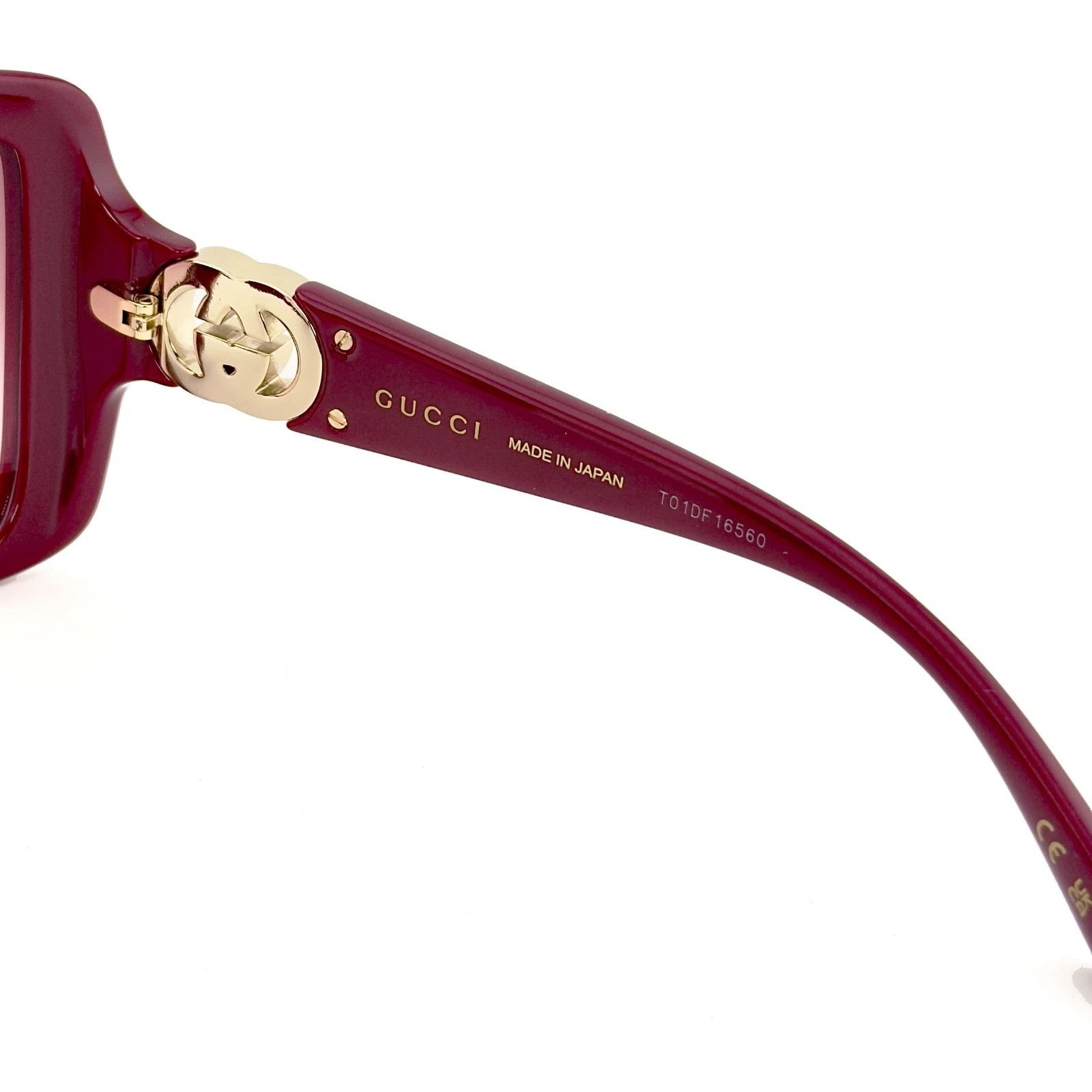 Gucci GUCCI GG2015S Burgundy Red 2015 GG Logo Geometric 002 Size ONE SIZE - 7 Thumbnail