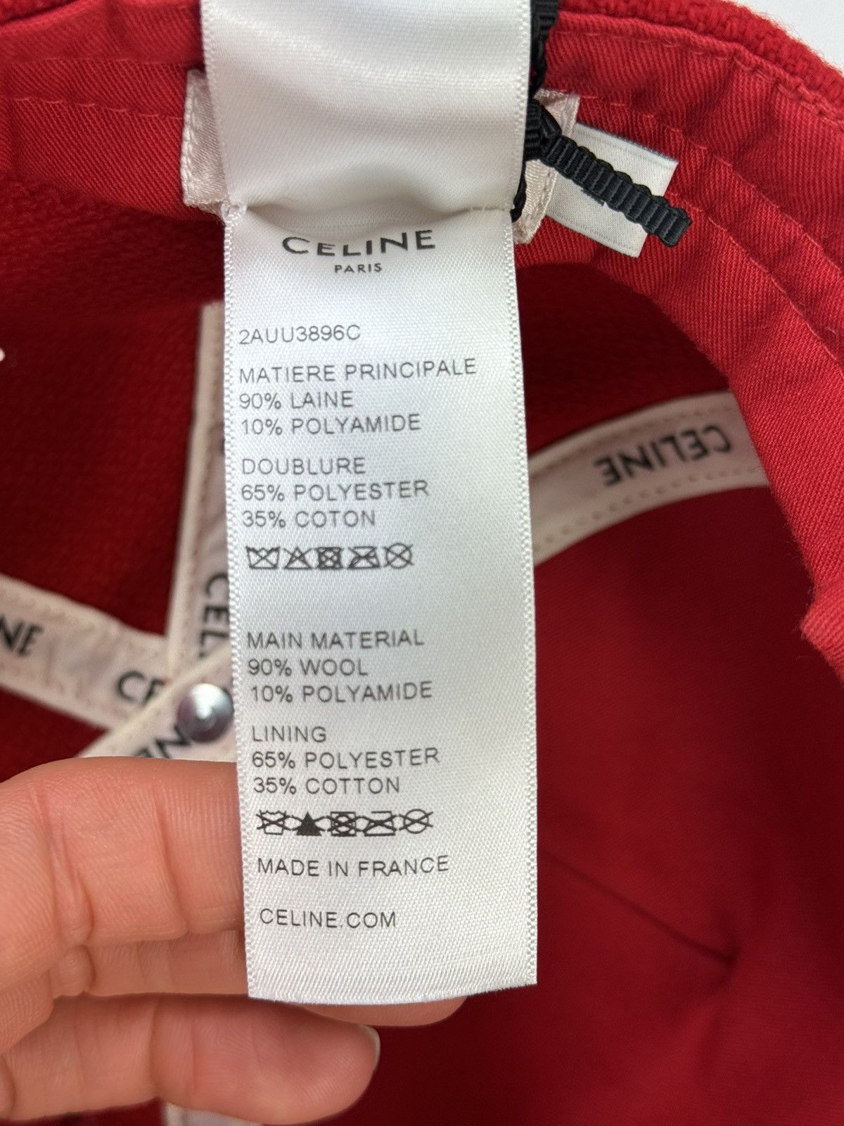 Celine CELINE CEL C BLACK FLAT PEAK CAP SIZE: M Size ONE SIZE - 12 Thumbnail