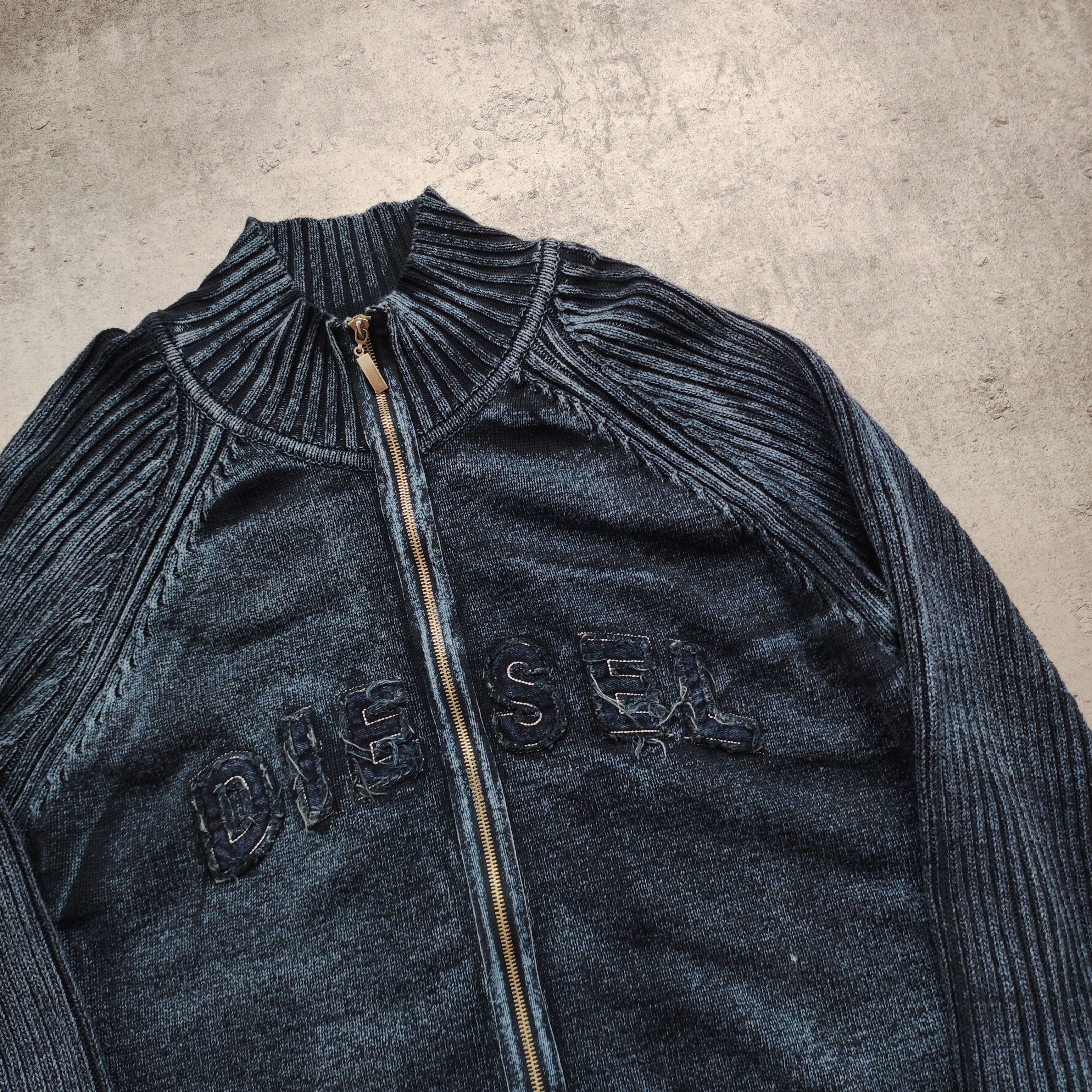 Diesel Vintage y2k Skate 00s Diesel Industry CO Zip Sweater Size US XXL / EU 58 / 5 - 4 Thumbnail