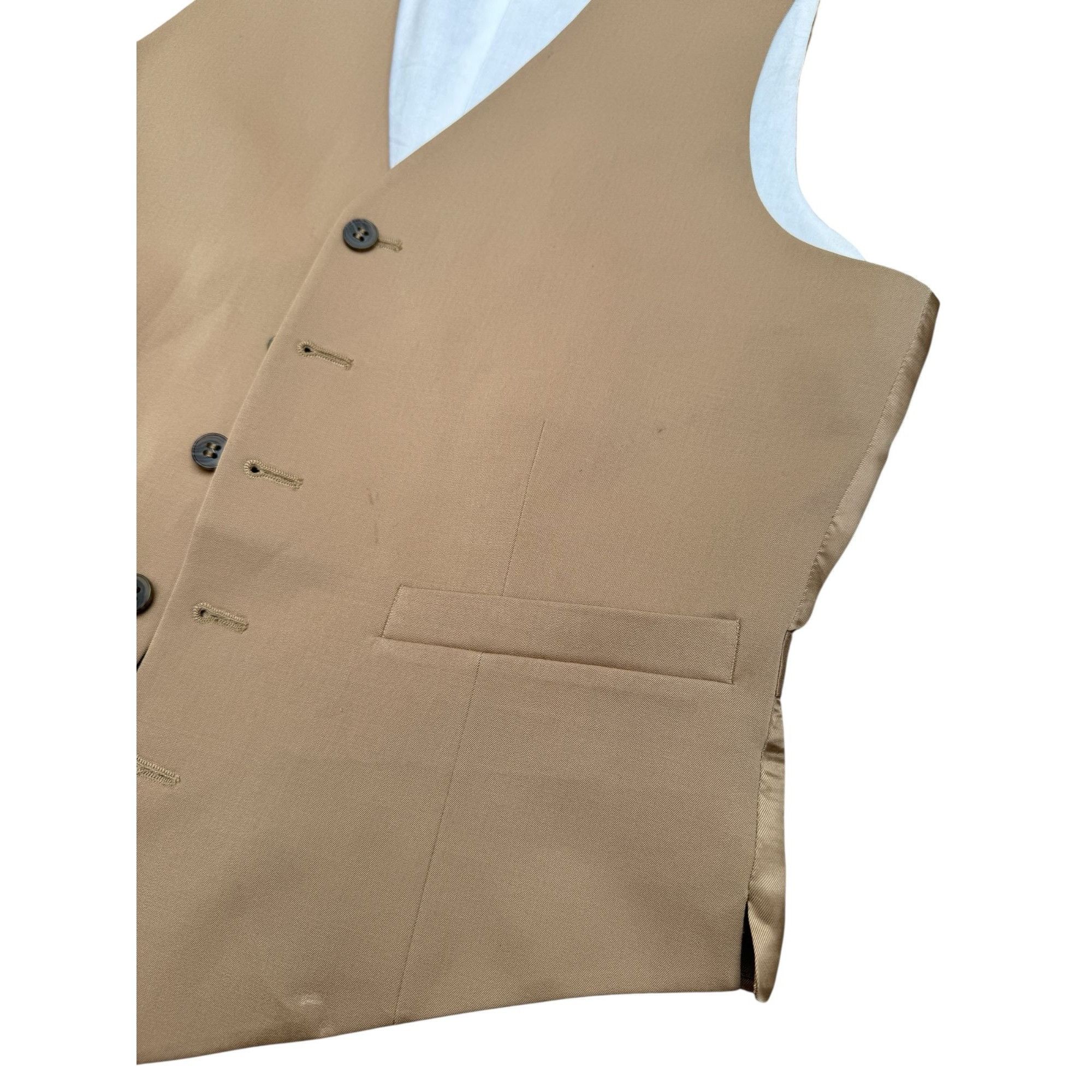 Maison Margiela Beige Wool Viscose Vest Size 36R - 5 Thumbnail
