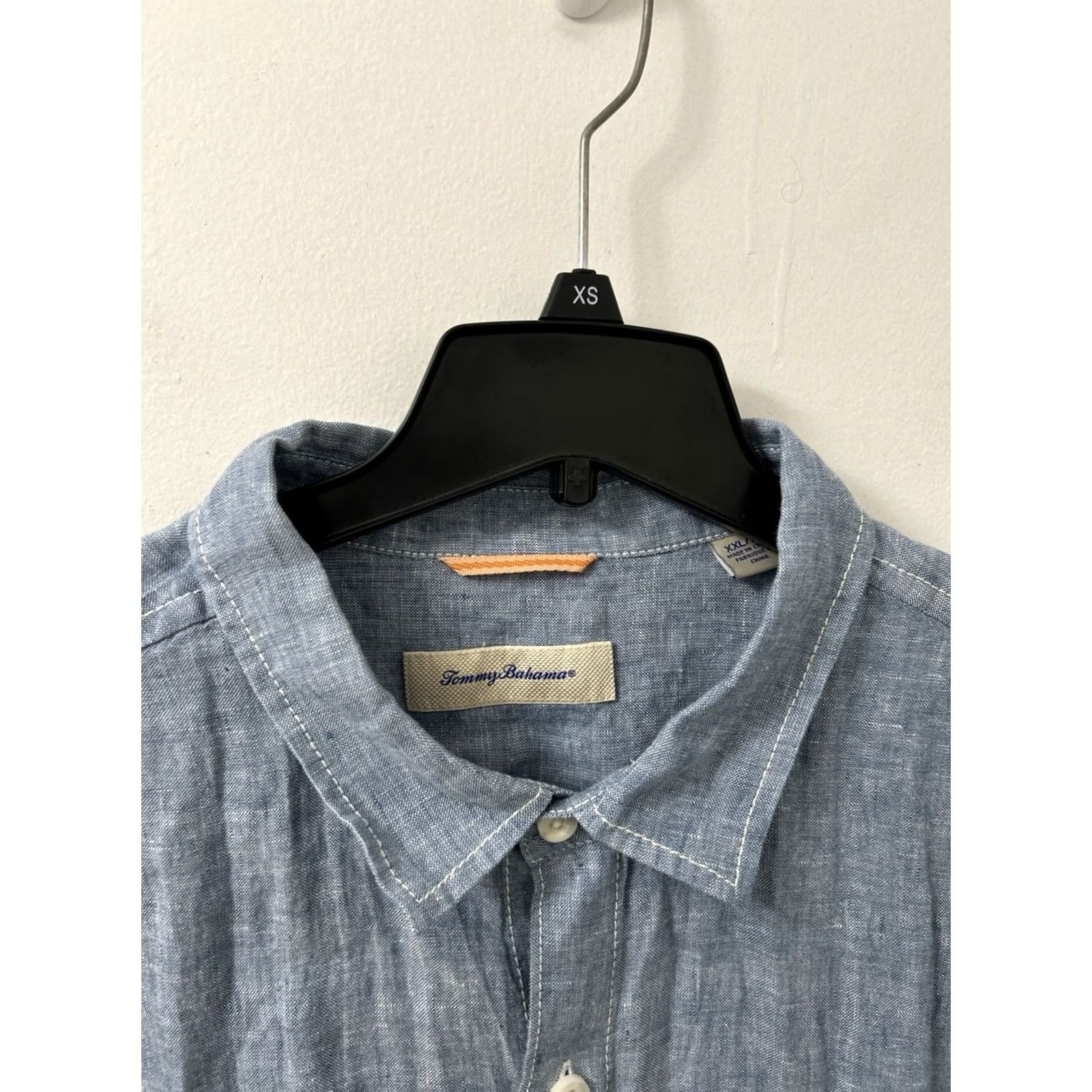 Tommy Bahama Tommy Bahama Shirt Mens 2XL Blue 100% Linen Button Down Pocket Short Sleeve Shirt Mens 2XL Blue 100% Linen Button-Down Pocket Short Sleeve Size US XXL / EU 58 / 5 - 6 Thumbnail