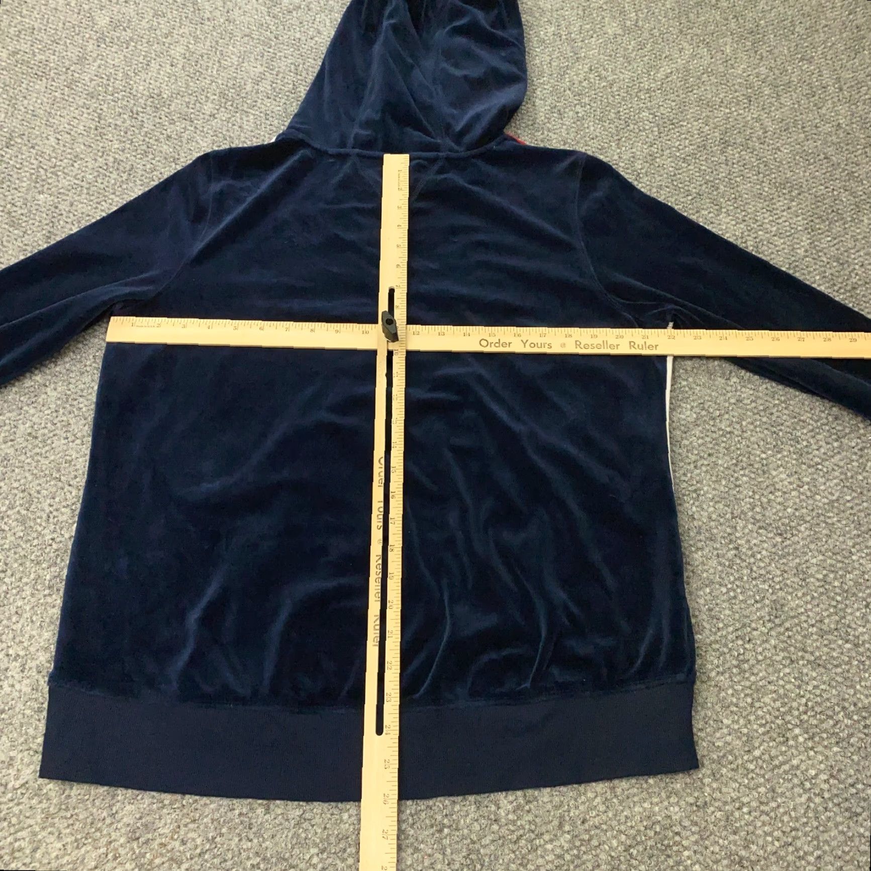 Tommy Hilfiger Tommy Hilfiger Sport Hoodie Sweatshirt Womens XXL Blue Velour Track Logo Pullover Hoodie Sports Activewear Casual Womens XXL Blue Velour Sweatshirt Size XXL / US 16-18 / IT 52-54 - 7 Thumbnail