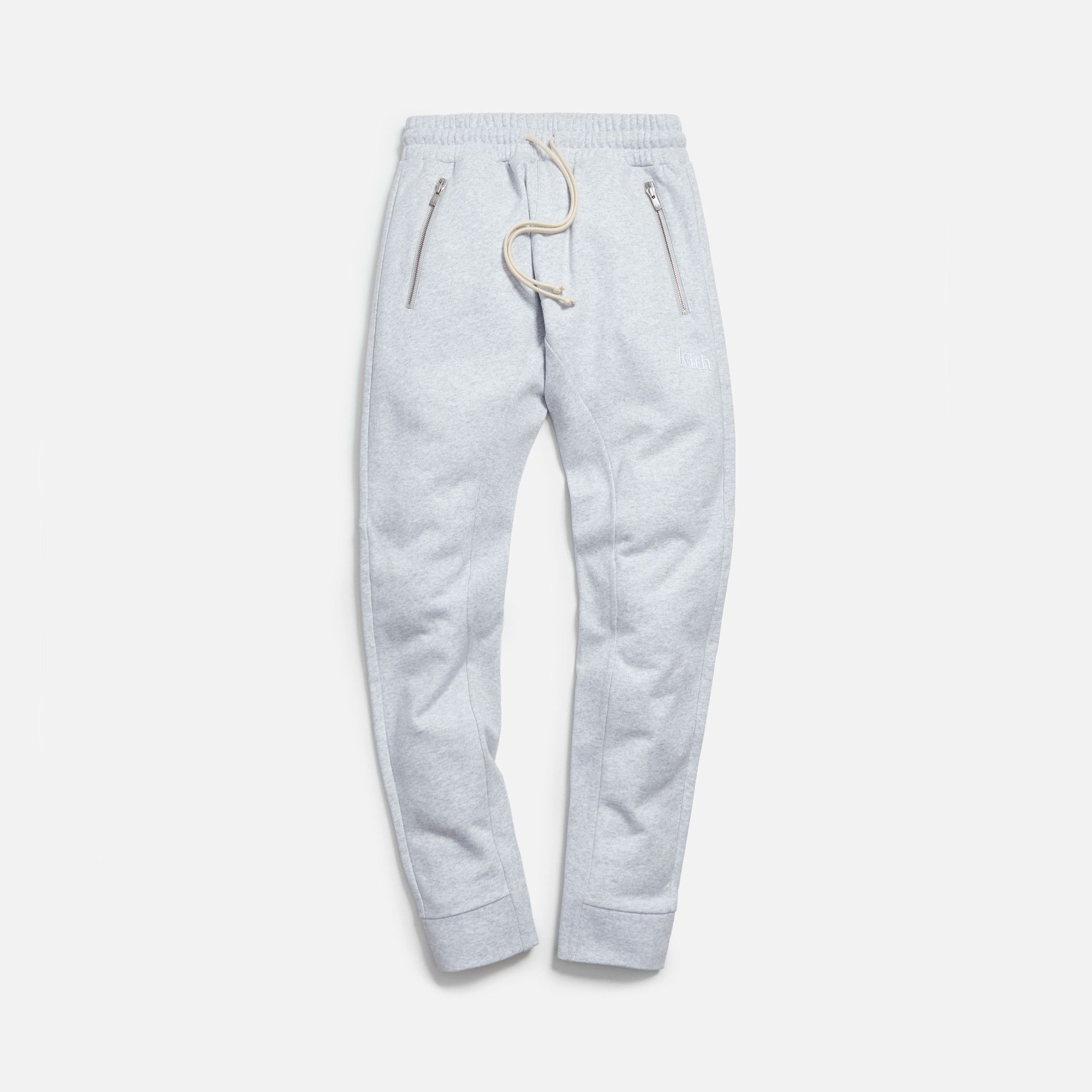 image of Kith Bleecker Sweatpant in Heaher Gray, Men's (Size 32)