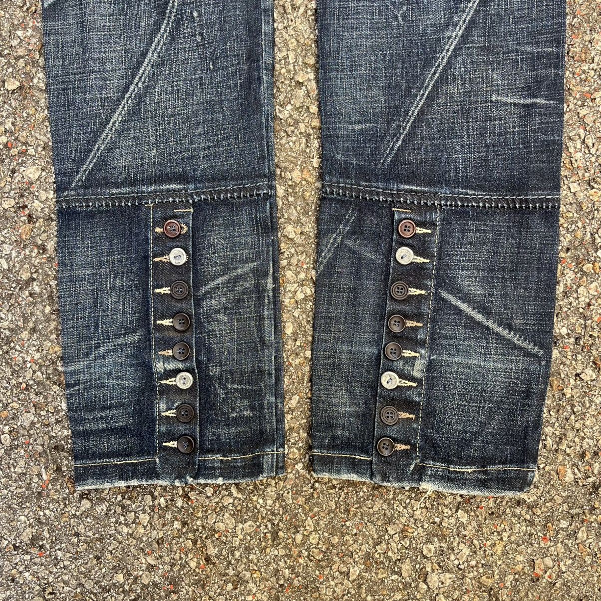 Marithe + Francois Girbaud Vintage Y2K Jeans MFG Girbaud Denim Punk Grunge Size US 32 / EU 48 - 12 Thumbnail