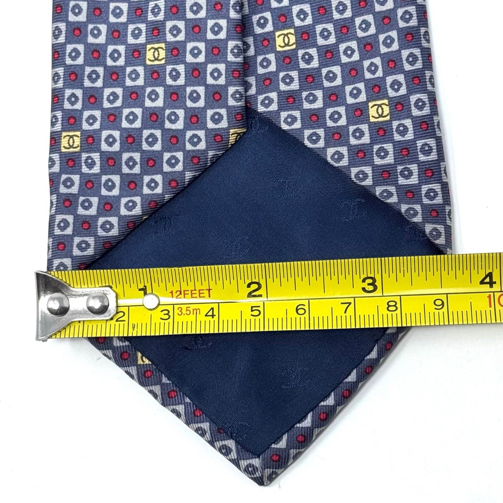 Chanel Chanel ‘CC’ Pattern Tie Size ONE SIZE - 15 Thumbnail