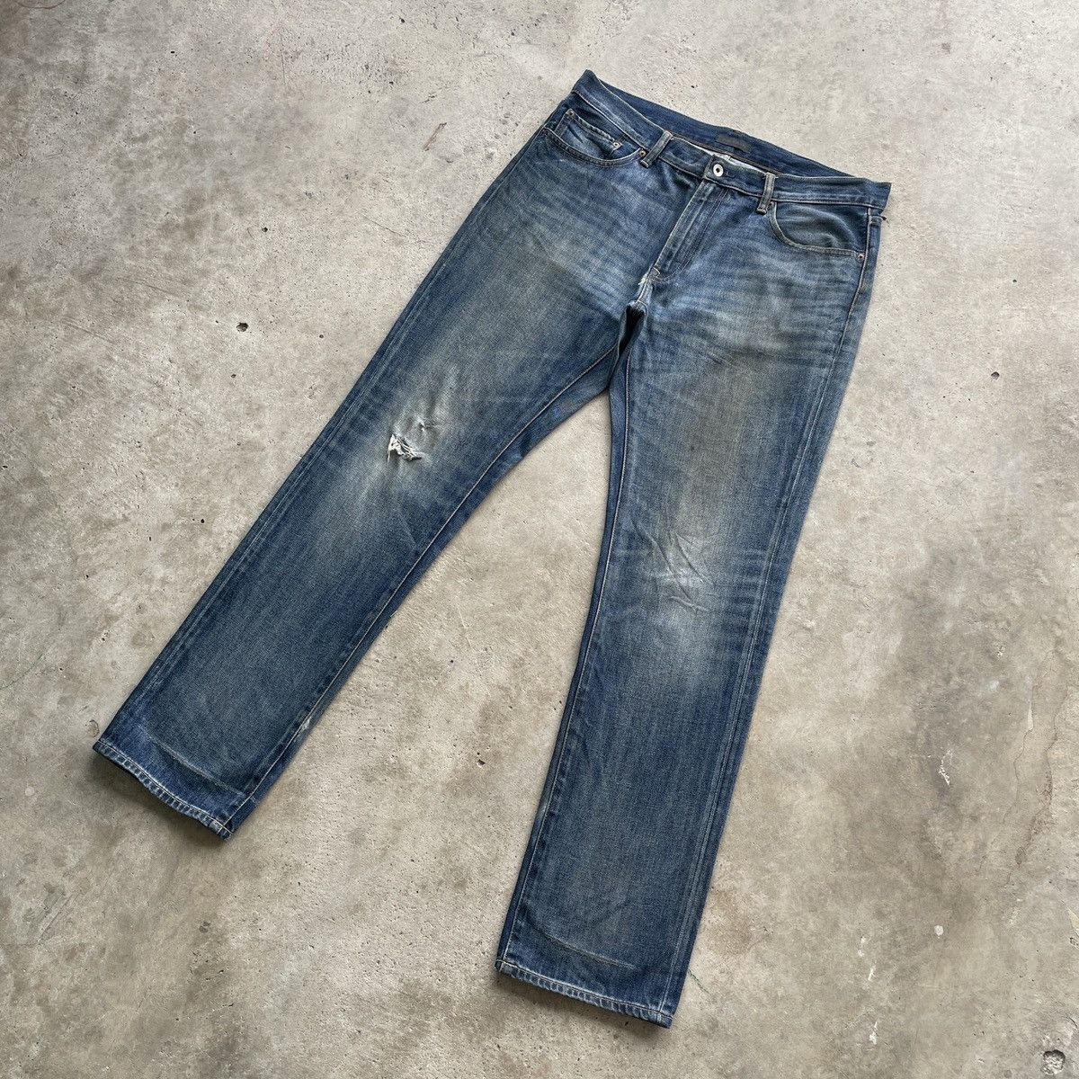 Japanese Brand W37 Vintage Japanese Distressed Jeans Rusty Faded Pants Size US 37 - 2 Thumbnail