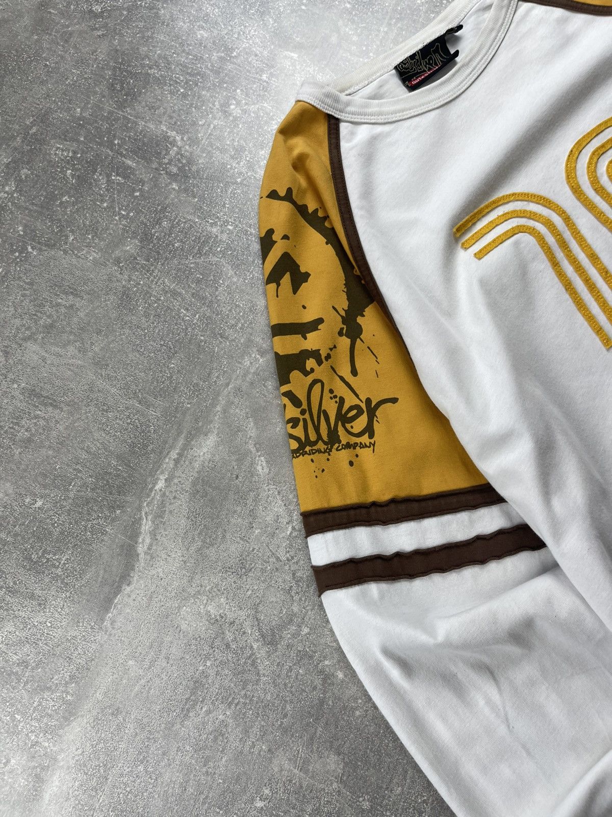Quiksilver VTG 90s Y2K Quiksilver Long Sleeve Raglan T-Shirt 70s Style Size US L / EU 52-54 / 3 - 3 Thumbnail