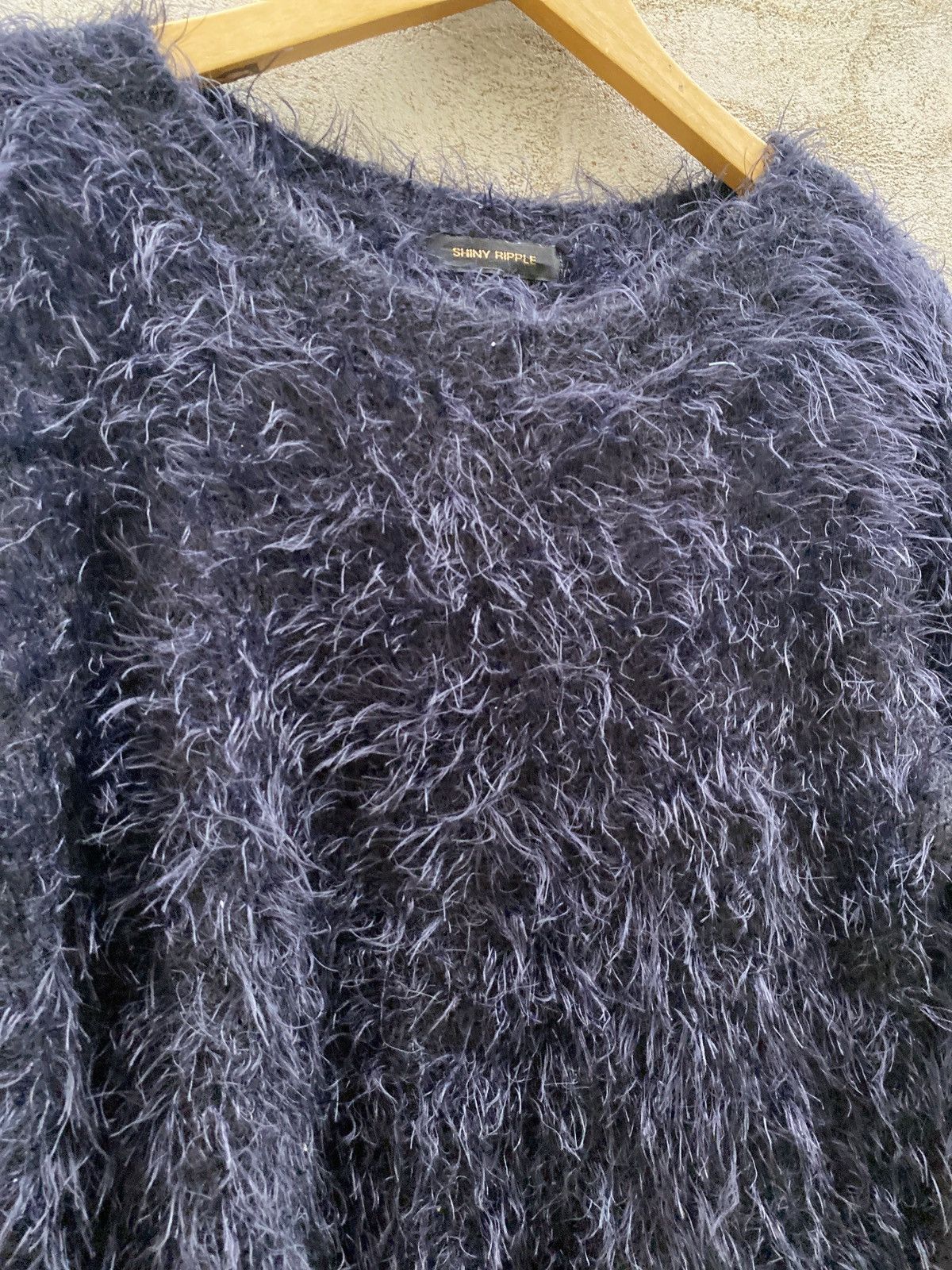 14th Addiction × KMRii × Nicole Club 2000s Shiny Ripple Fuzzy Fur Swater Size US M / EU 48-50 / 2 - 4 Thumbnail