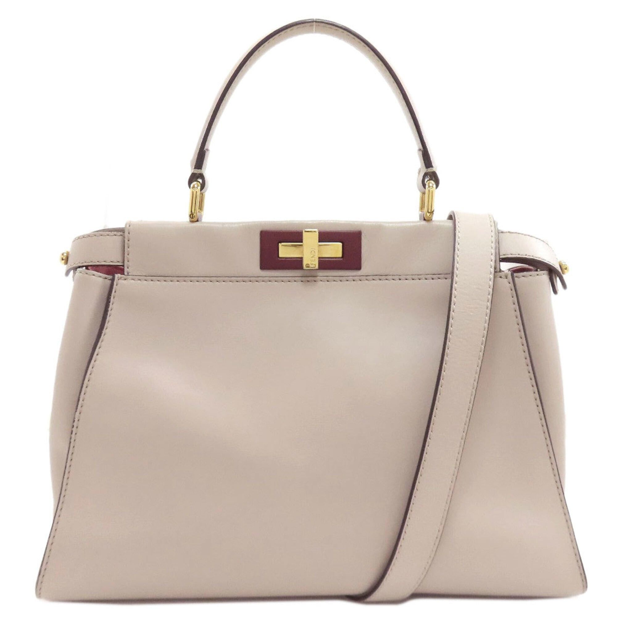 Fendi Fendi Peekaboo 2-Way Handbag, Calfskin, Women's Size ONE SIZE - 1 Thumbnail