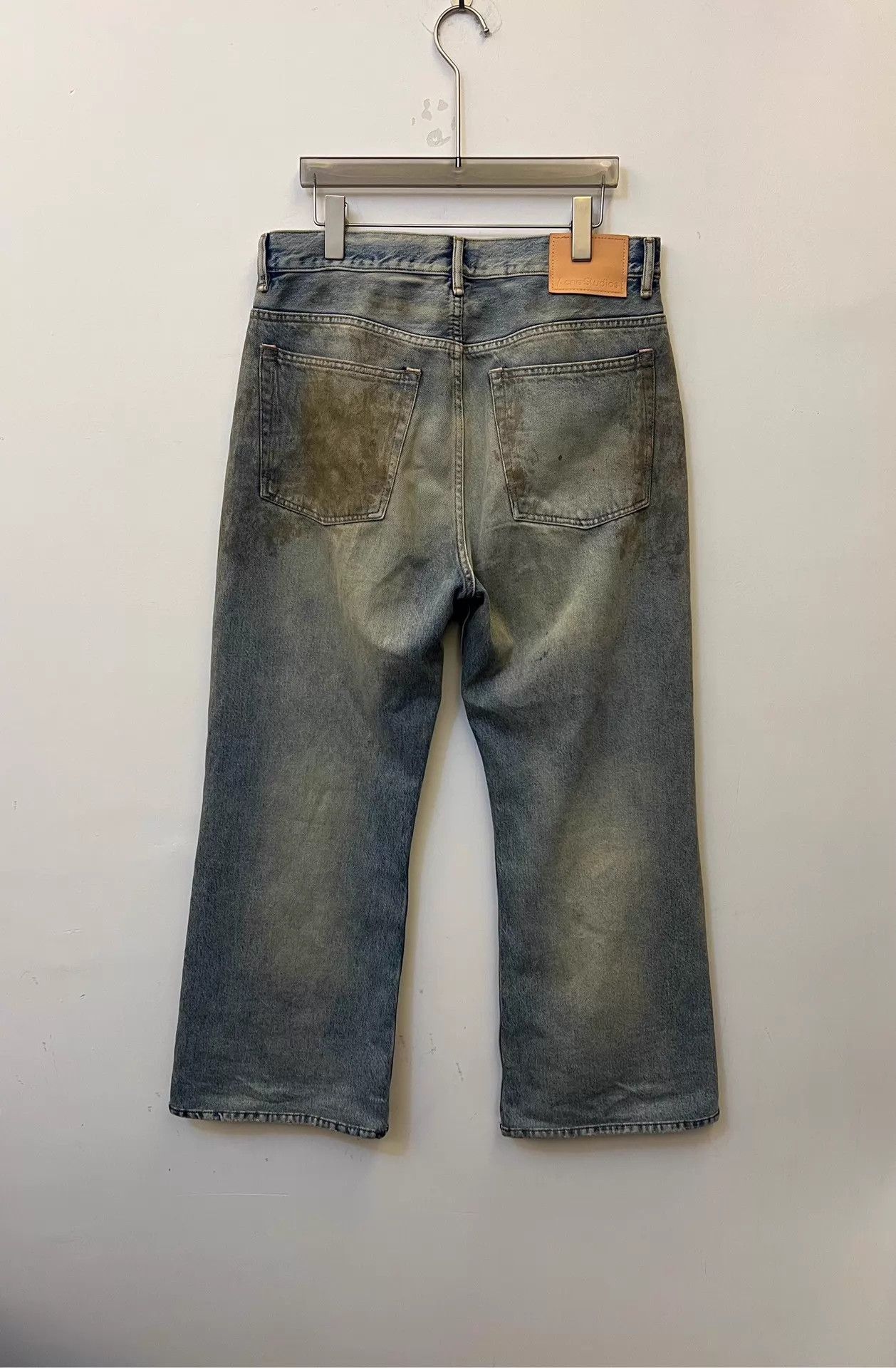 Acne Studios Acne SS25 Dirty Wash Wide Leg Jeans Blue 32 New Size US 32 / EU 48 - 2 Thumbnail