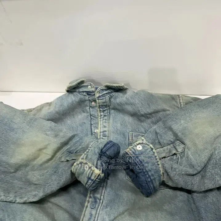 Balenciaga Balenciaga Blue Distressed Pocket Jacket. Size US S / EU 44-46 / 1 - 9 Thumbnail