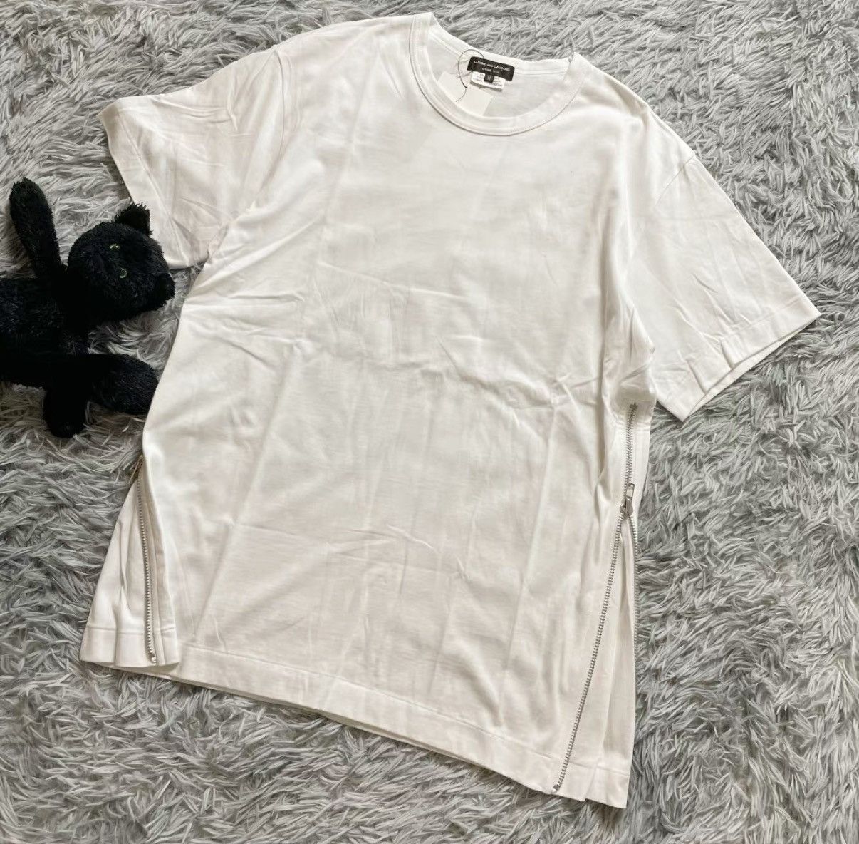 Comme des Garcons Comme des Garçons Zip Detail Short Sleeve Tee Size US M / EU 48-50 / 2 - 3 Thumbnail