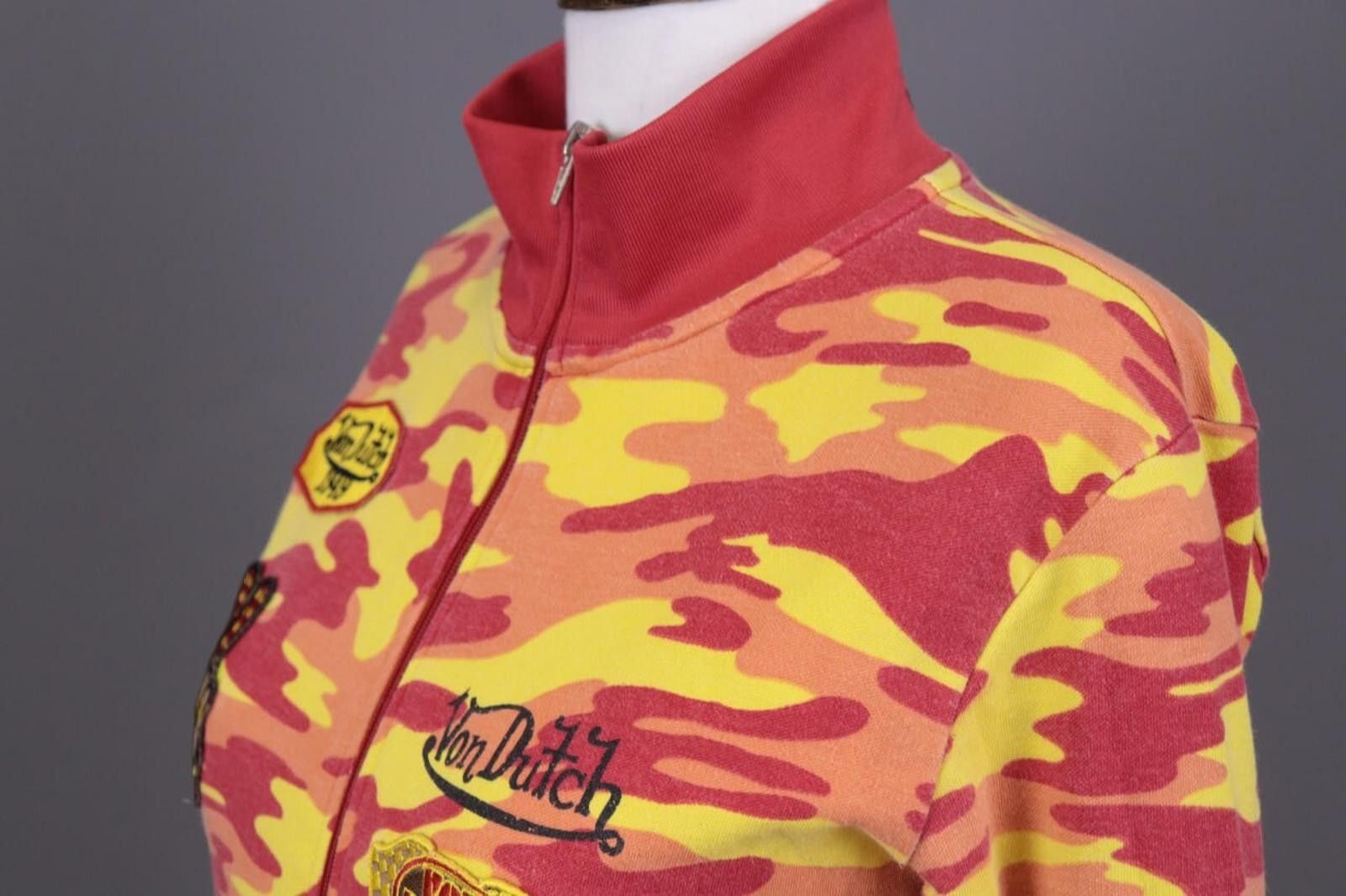 Von Dutch Von Dutch Orange Camouflage Jumper Cropped Sweater Size M Size M / US 6-8 / IT 42-44 - 10 Thumbnail