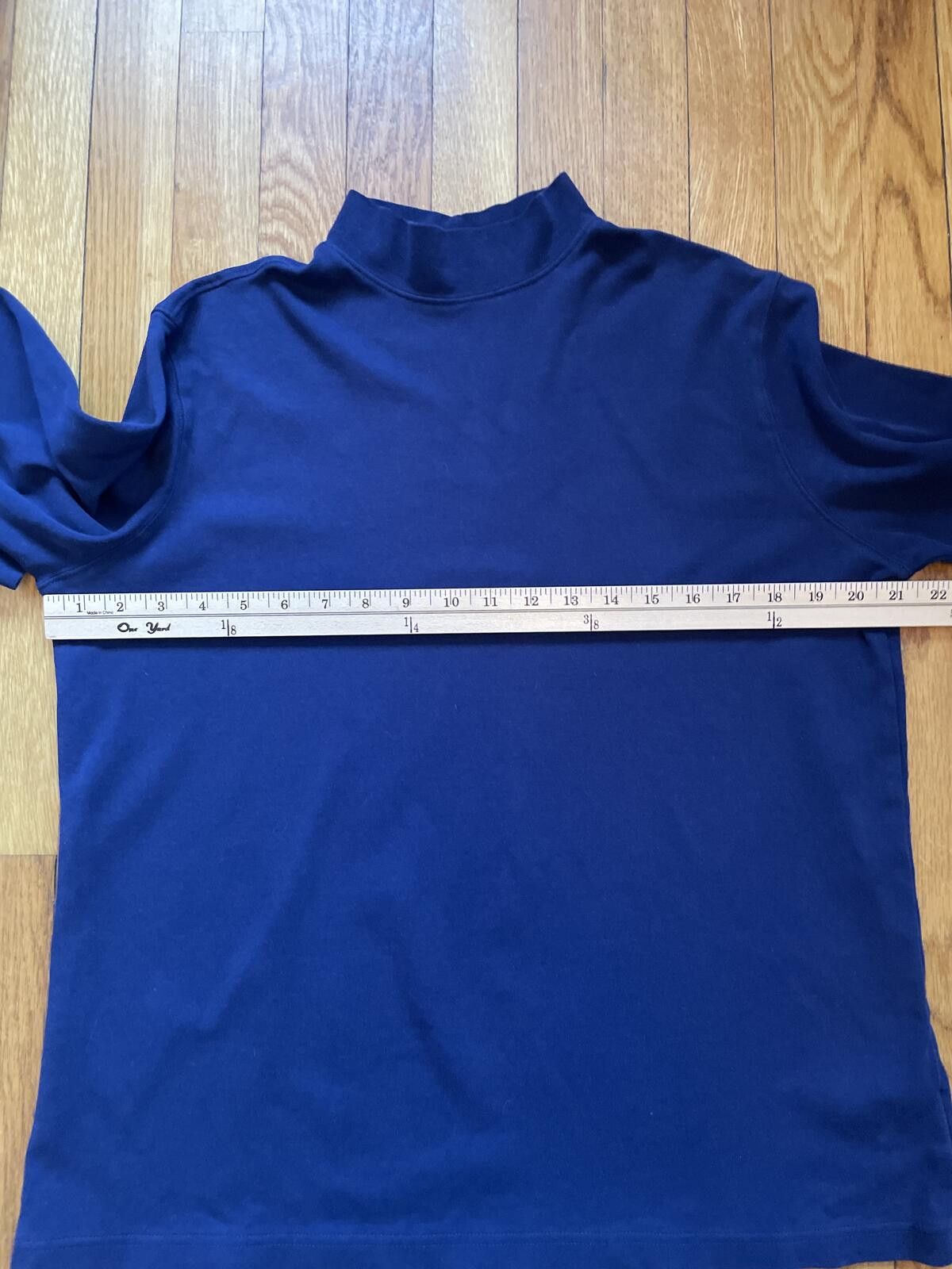 Lands' End Lands End Navy Men's Mock Turtlenecks (2) Size Large Size US L / EU 52-54 / 3 - 4 Thumbnail