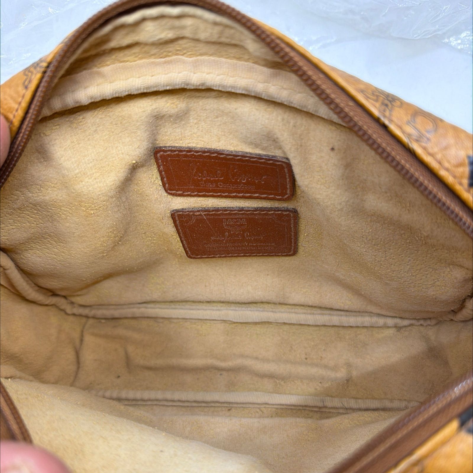 MCM MCM Visetos Camera Cognac Coated Canvas Crossbody Bag Size ONE SIZE - 9 Thumbnail