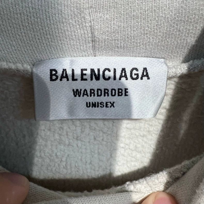 Balenciaga Balenciaga Double B Wheat Pattern Embroidered Hooded Sweat Size US XS / EU 42 / 0 - 4 Thumbnail