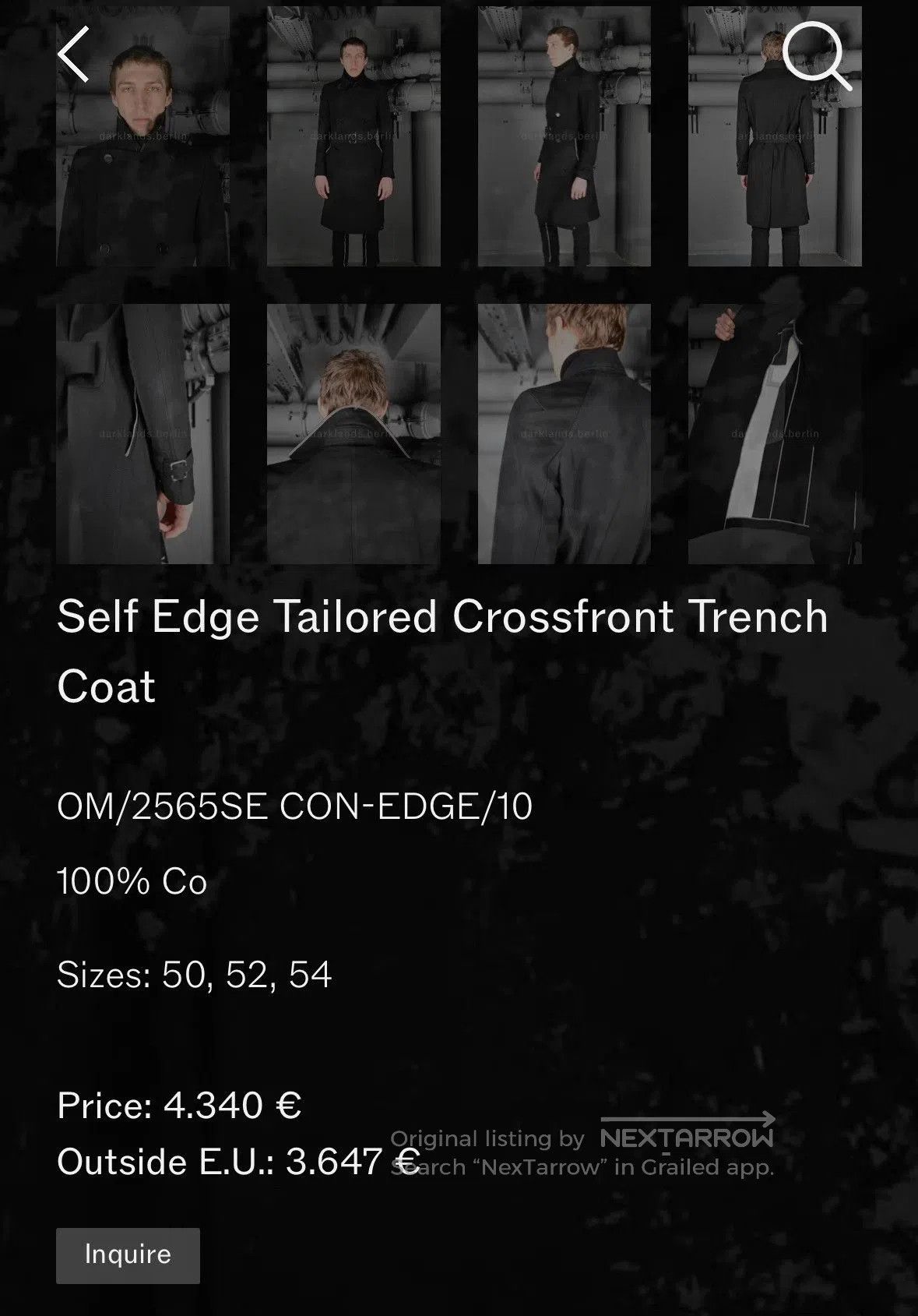 Carol Christian Poell Carol Christian Poell Crossfront Trench Coat. Size US M / EU 48-50 / 2 - 5 Thumbnail