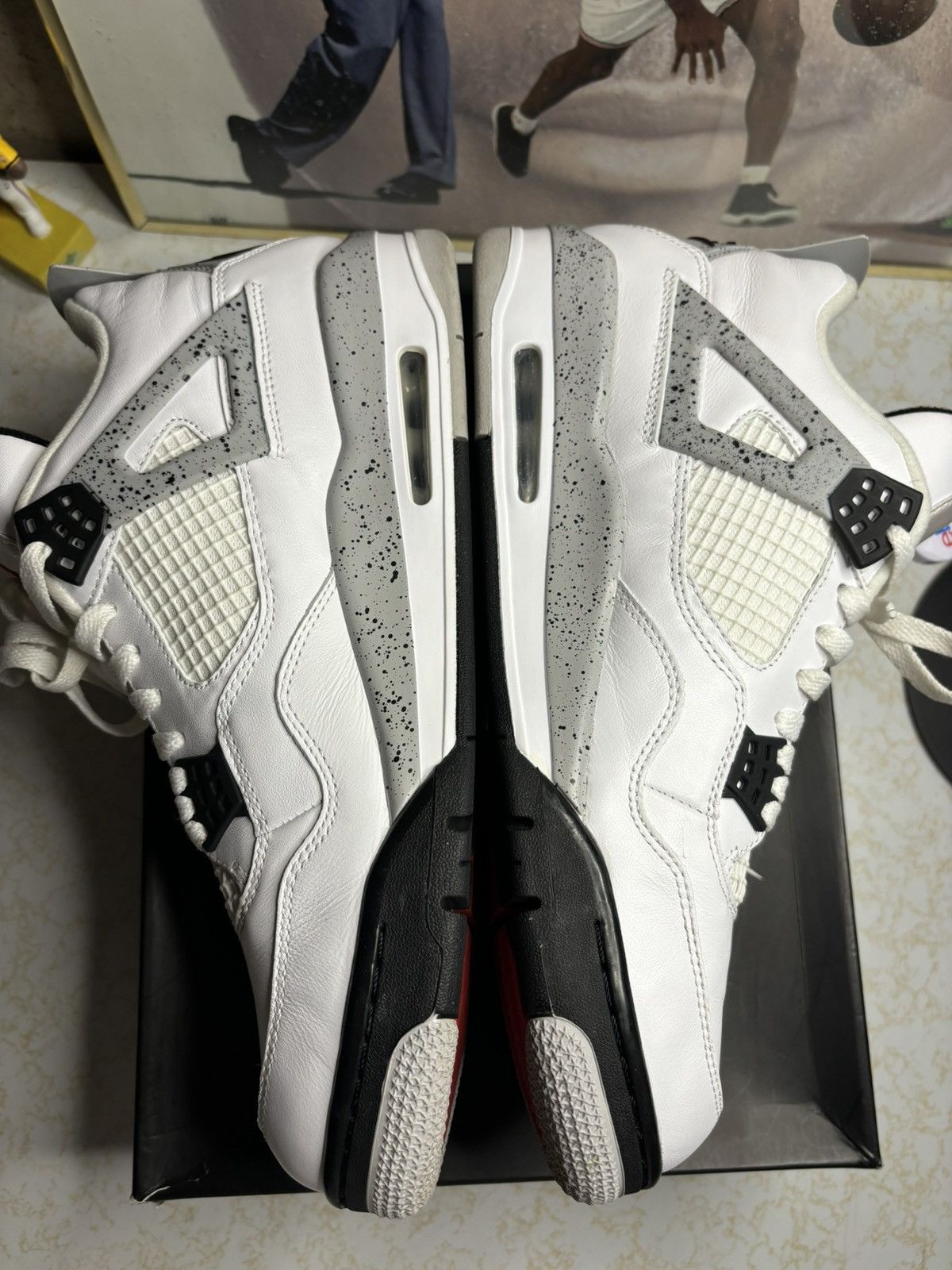 Jordan Brand Air Jordan 4 Retro OG white cement Size US 12 / EU 45 - 3 Thumbnail