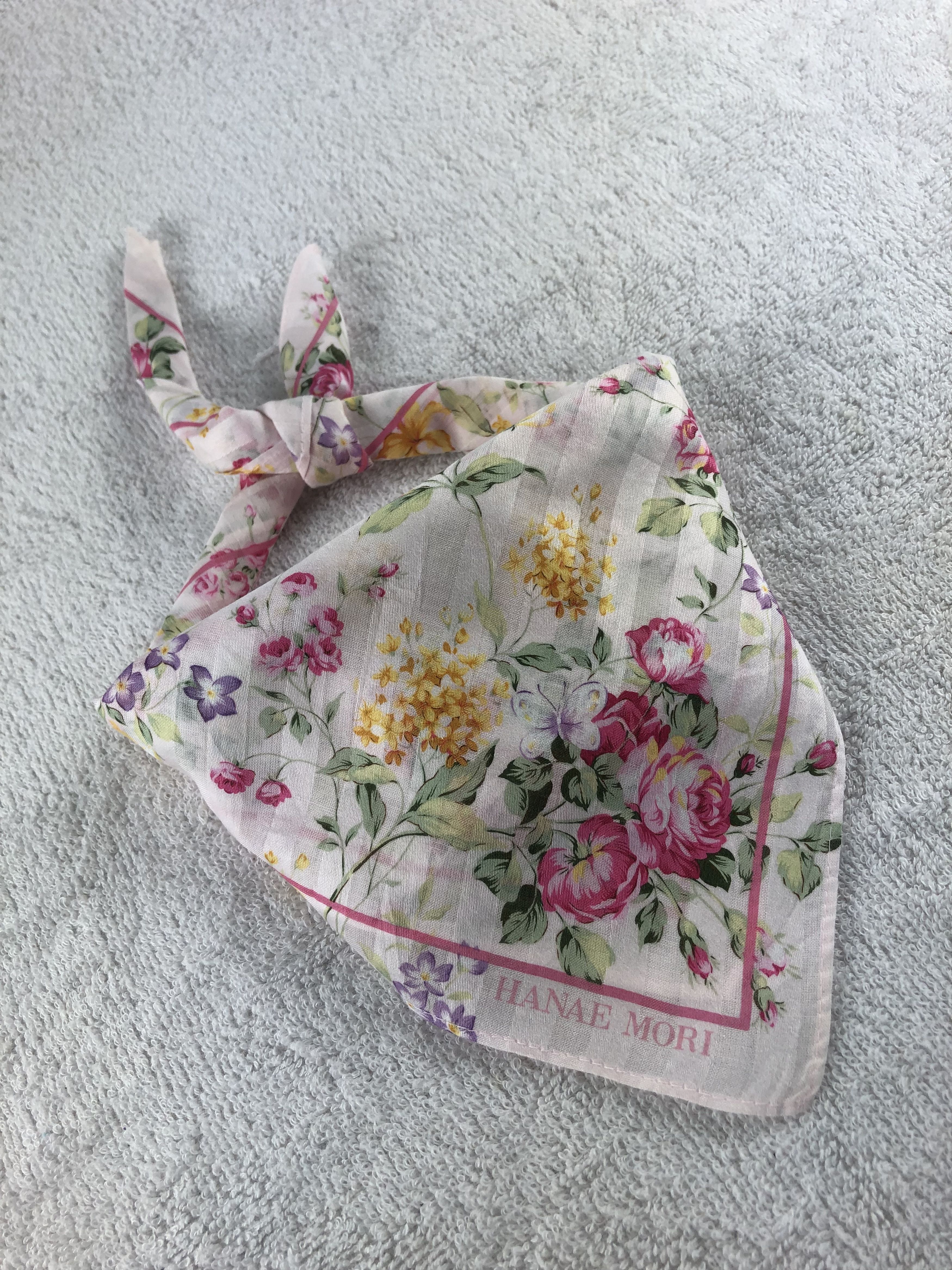 Hanae Mori × Japanese Brand × Vintage Hanae Mori Handkerchief / Bandana / Neckerchief Size ONE SIZE - 2 Thumbnail