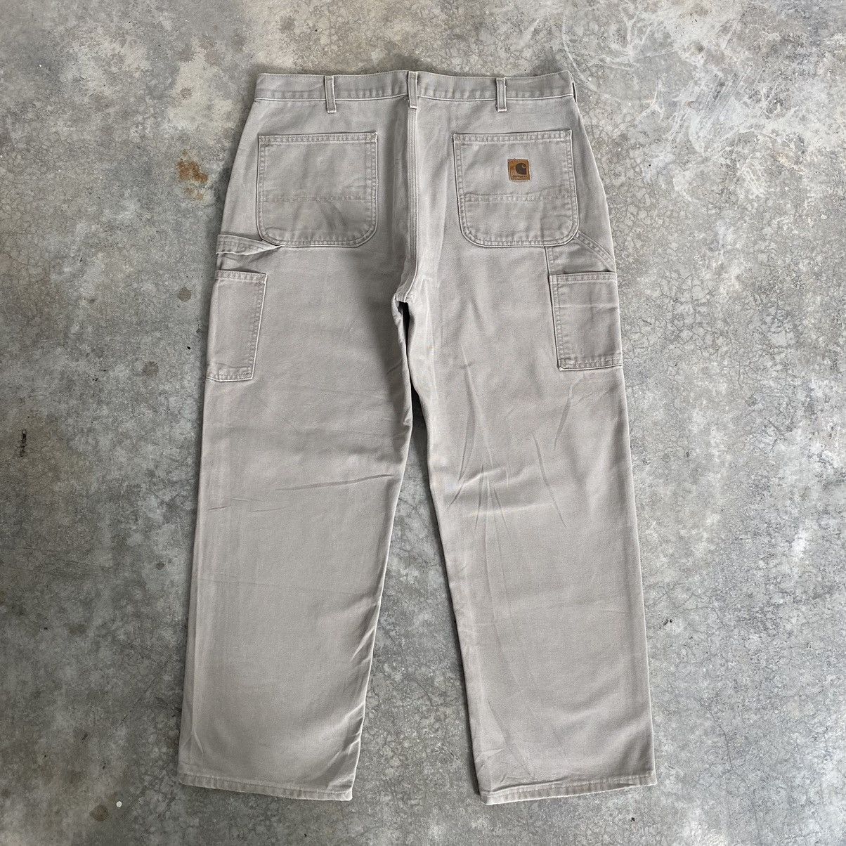 Carhartt Vintage Carhartt Desert Grey Carpenter Workwear Pants Size US 36 / EU 52 - 15 Thumbnail