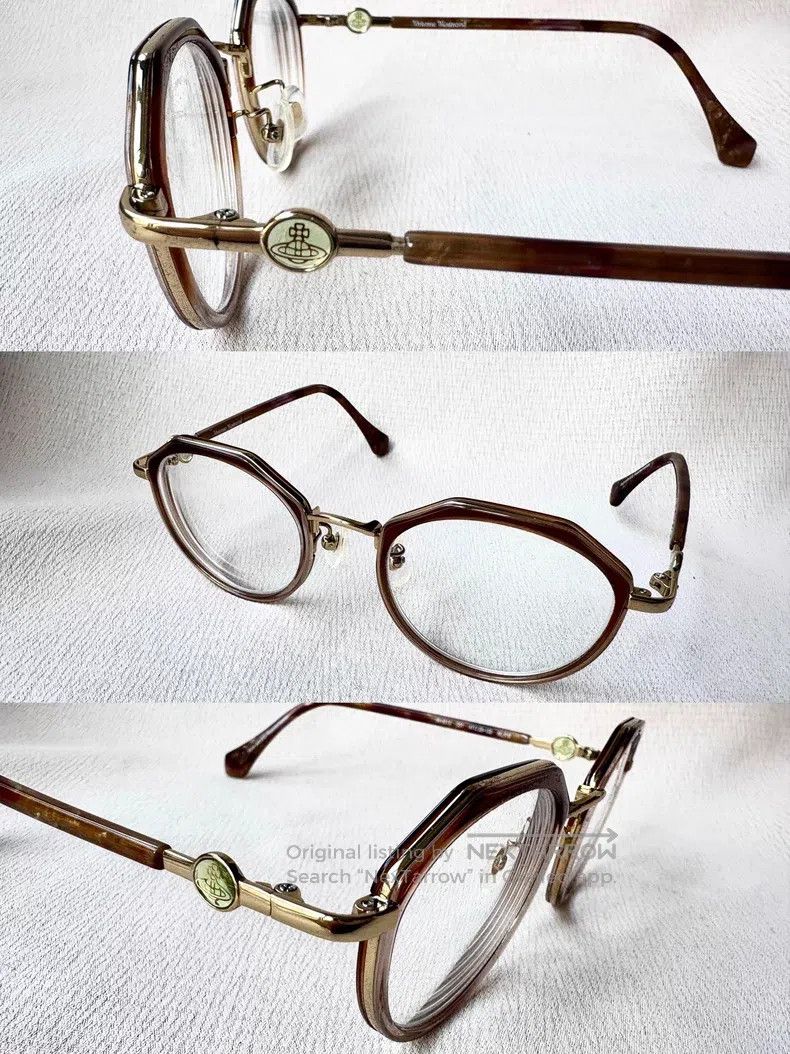 Vivienne Westwood Diamond Edge Square Frame Saturn Nerd Gl