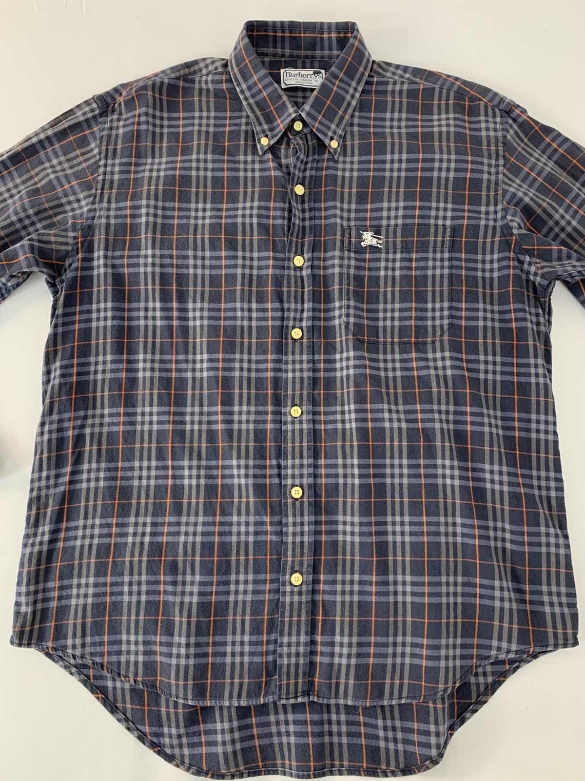 Burberry Burberrys Of London Nova Checked Monogram Button Up Shirt Size US L / EU 52-54 / 3 - 3 Thumbnail