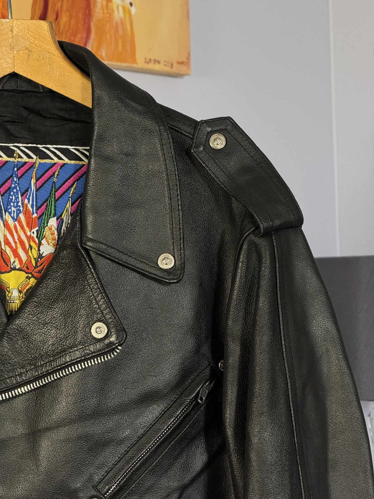 Versace Vintage Versace Jeans Couture Biker Leather Crop Jacket Size US M / EU 48-50 / 2 - 5 Thumbnail