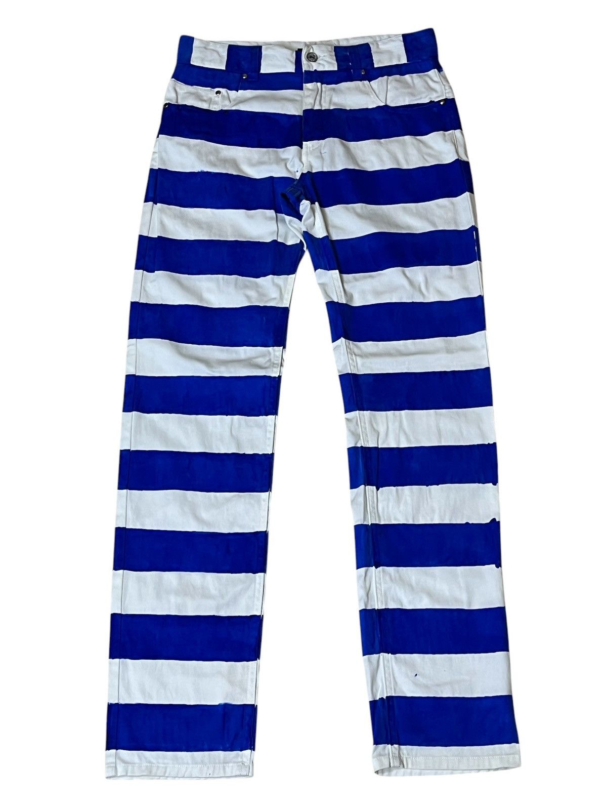 semanticdesign SEMANTIC DESIGN CUSTOM PAINTED PRISONER INSPIRED KAPITAL Size US 34 / EU 50 - 2 Thumbnail