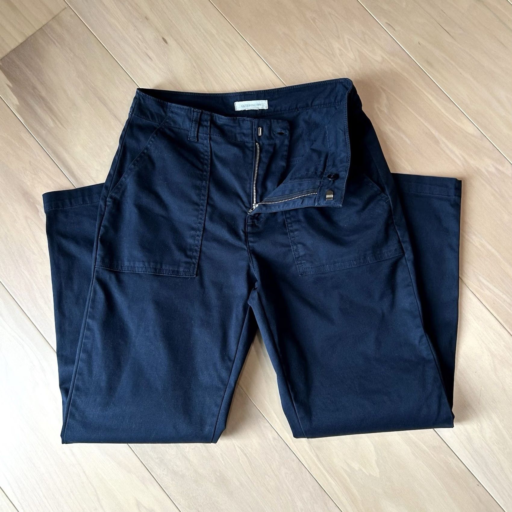 Outerknown VINTAGE? No — Outerknown Westbound Utility Pants Navy 27” Inseam Women’s 2 Size 26" / US 2 / IT 38 - 5 Thumbnail