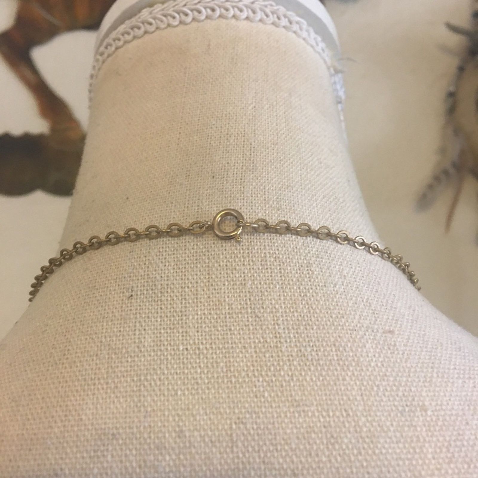 Vintage Vintage bead capped egg pendant on chain necklace Size ONE SIZE - 4 Thumbnail