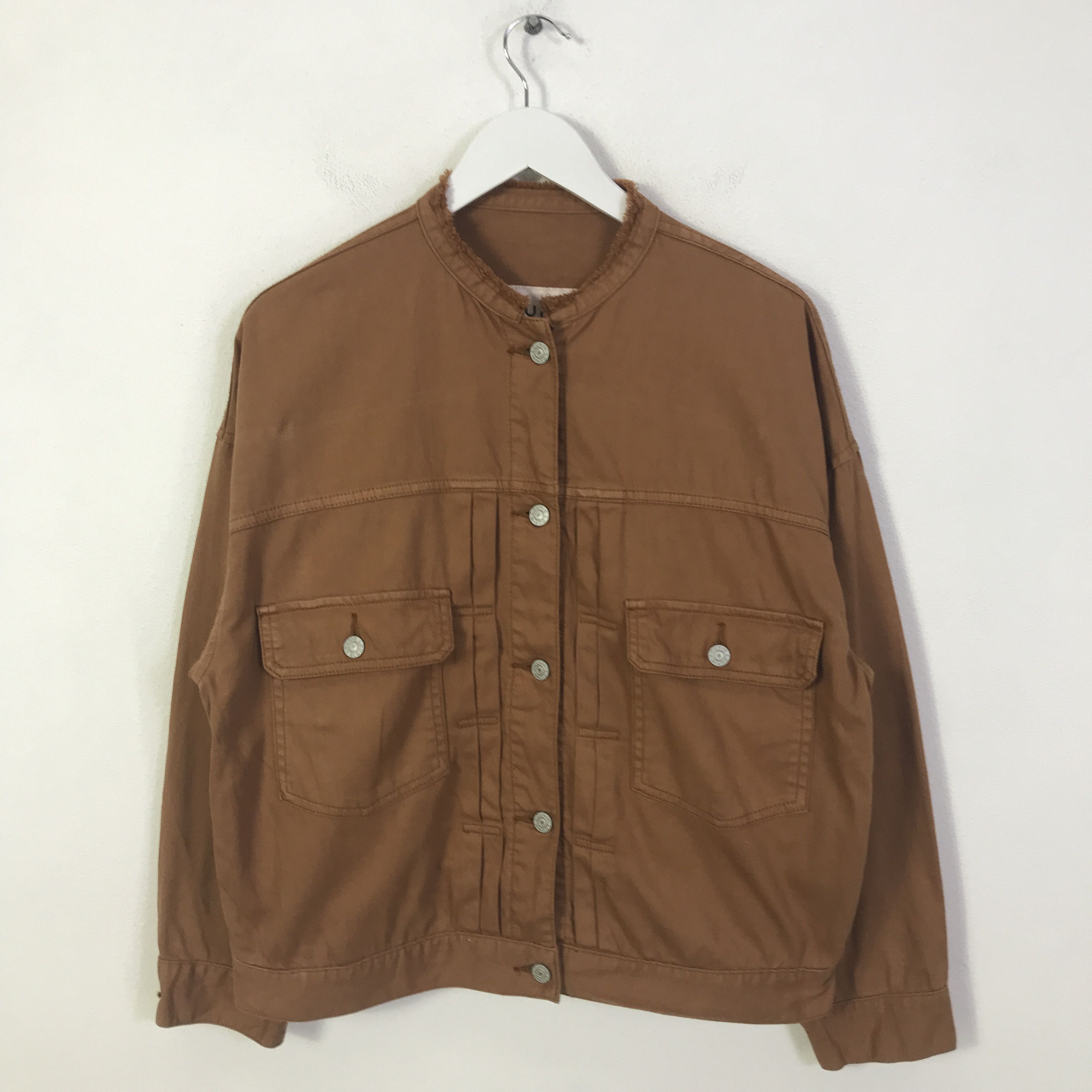 Japanese Brand Lounie Design Type 2 Pocket denim jacket K87B14 Size US L / EU 52-54 / 3 - 1 Thumbnail