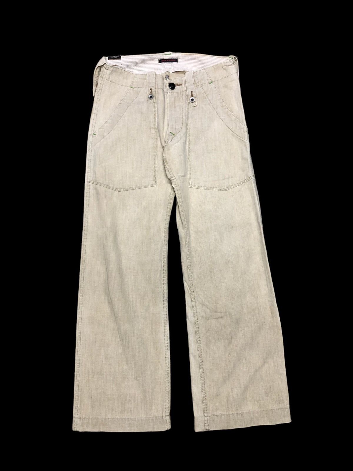 Vintage WIDE LEG BLUE WAY BAKER PANT Size US 29 - 1 Thumbnail