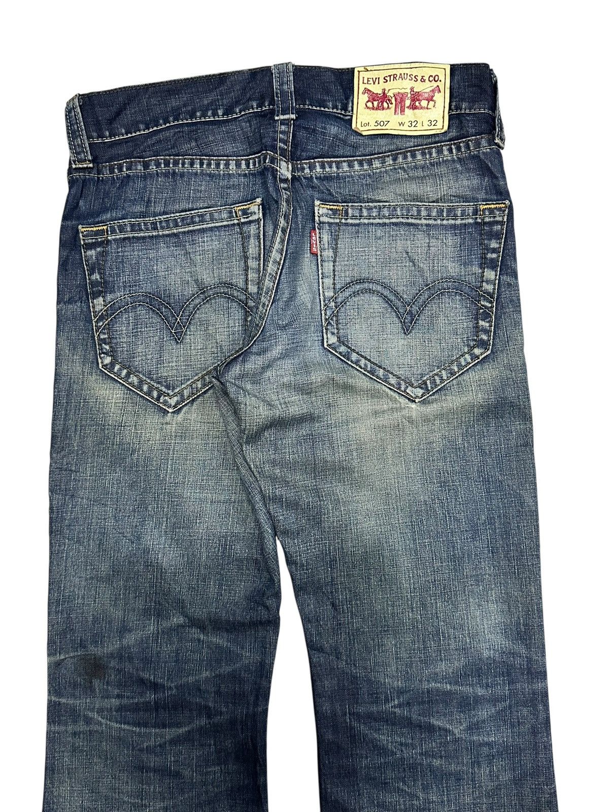 Levi's Levis 507 Vintage Distressed Wideleg Baggy Style Faded Size US 32 / EU 48 - 5 Thumbnail